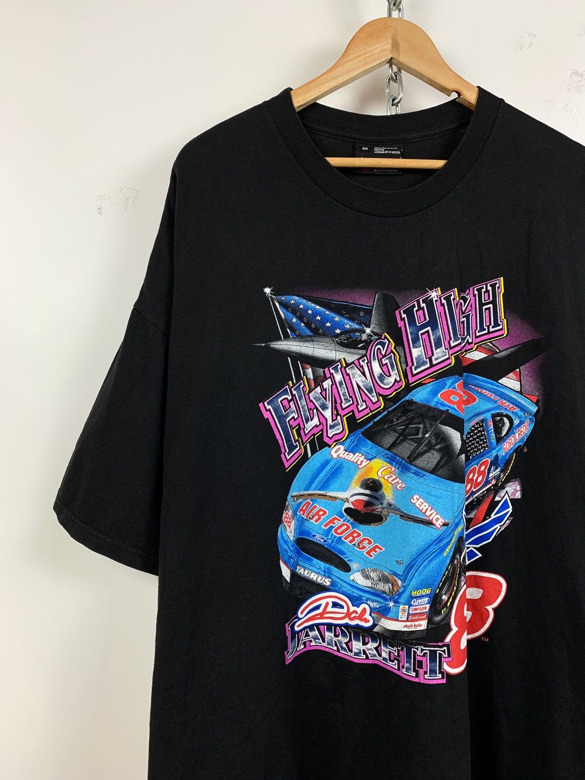 NASCAR 00s Vintage Nascar Dale Jarrett 88 Robert Yates Racing Shirt Size US XXL / EU 58 / 5 - 4 Thumbnail