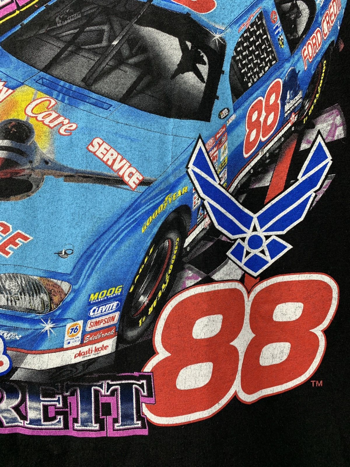 NASCAR 00s Vintage Nascar Dale Jarrett 88 Robert Yates Racing Shirt Size US XXL / EU 58 / 5 - 13 Thumbnail