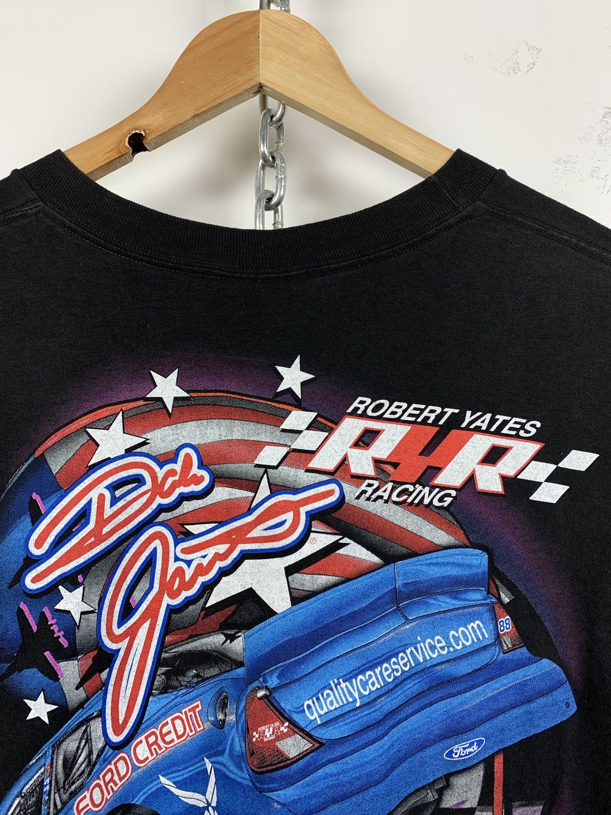 NASCAR 00s Vintage Nascar Dale Jarrett 88 Robert Yates Racing Shirt Size US XXL / EU 58 / 5 - 10 Thumbnail