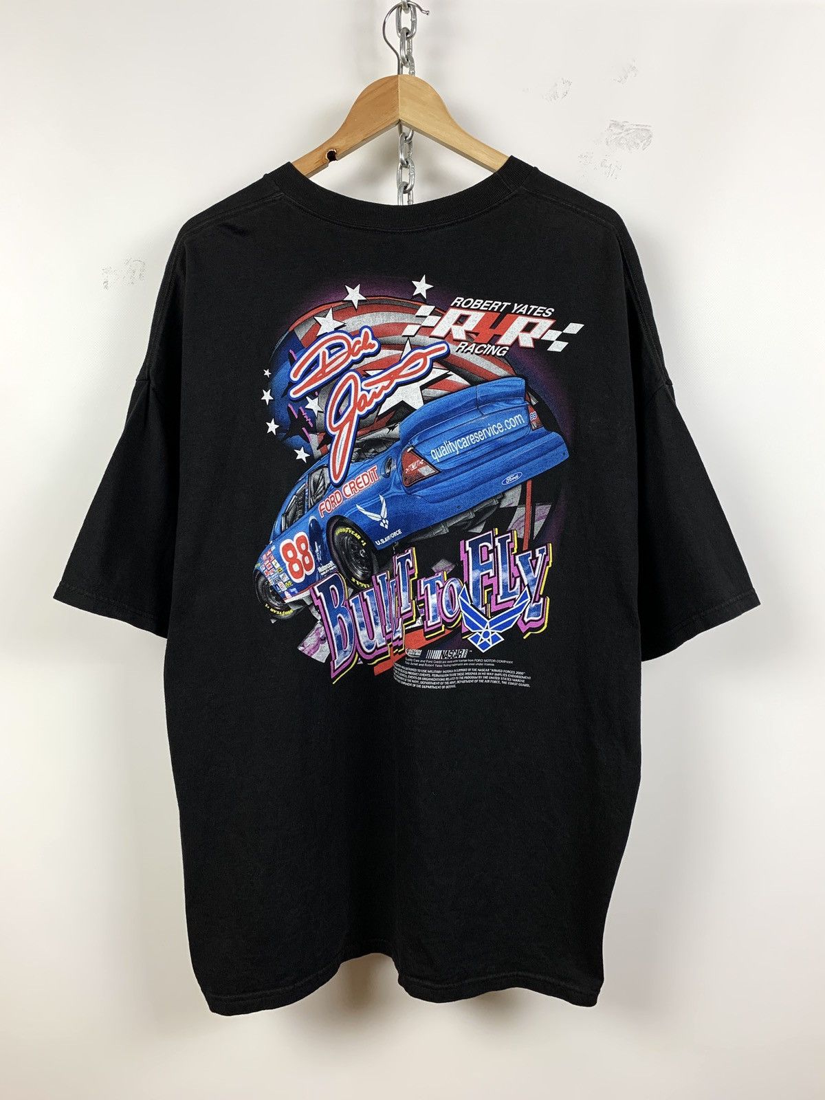NASCAR 00s Vintage Nascar Dale Jarrett 88 Robert Yates Racing Shirt Size US XXL / EU 58 / 5 - 2 Thumbnail