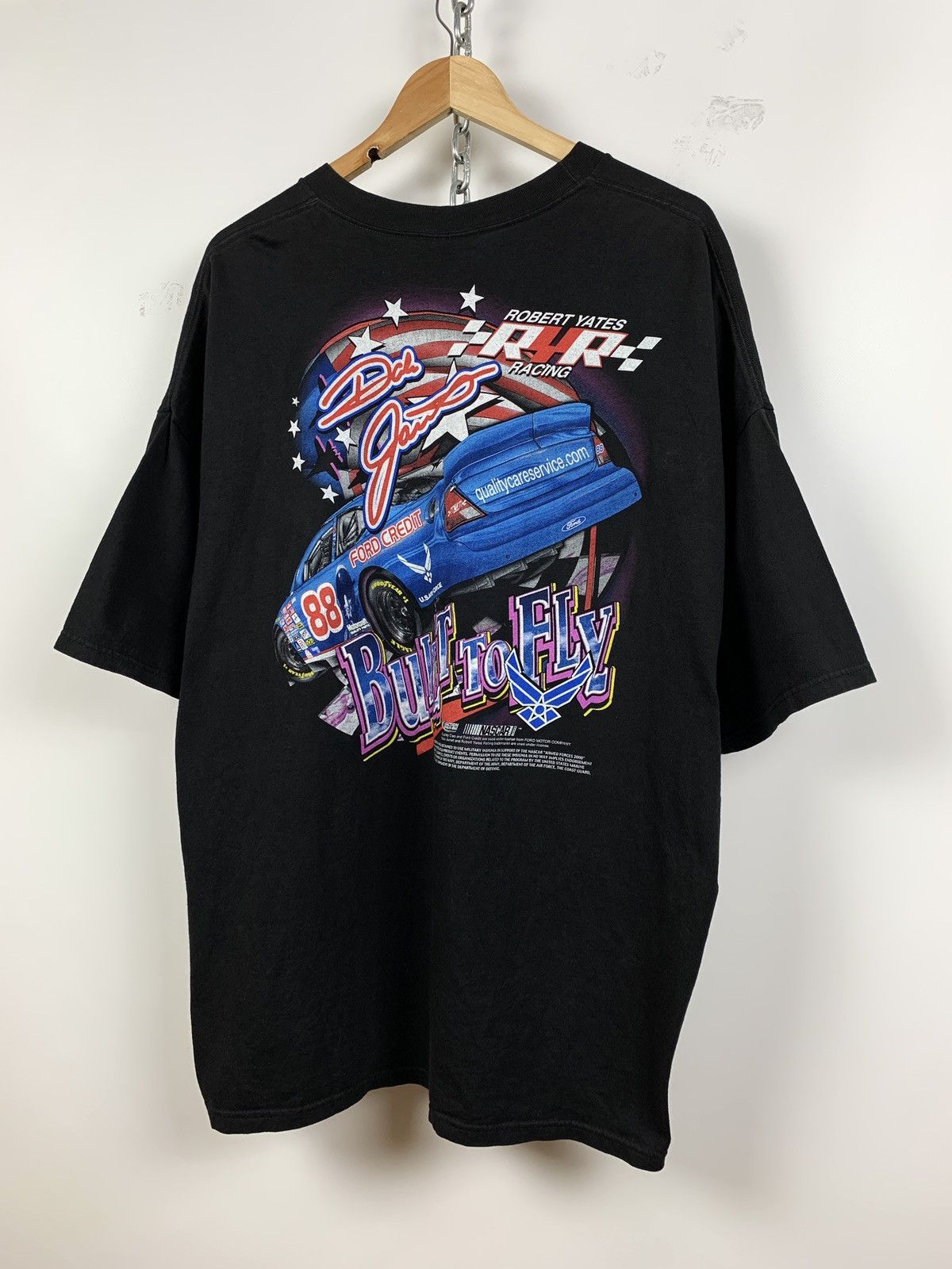 NASCAR 00s Vintage Nascar Dale Jarrett 88 Robert Yates Racing Shirt Size US XXL / EU 58 / 5 - 8 Thumbnail