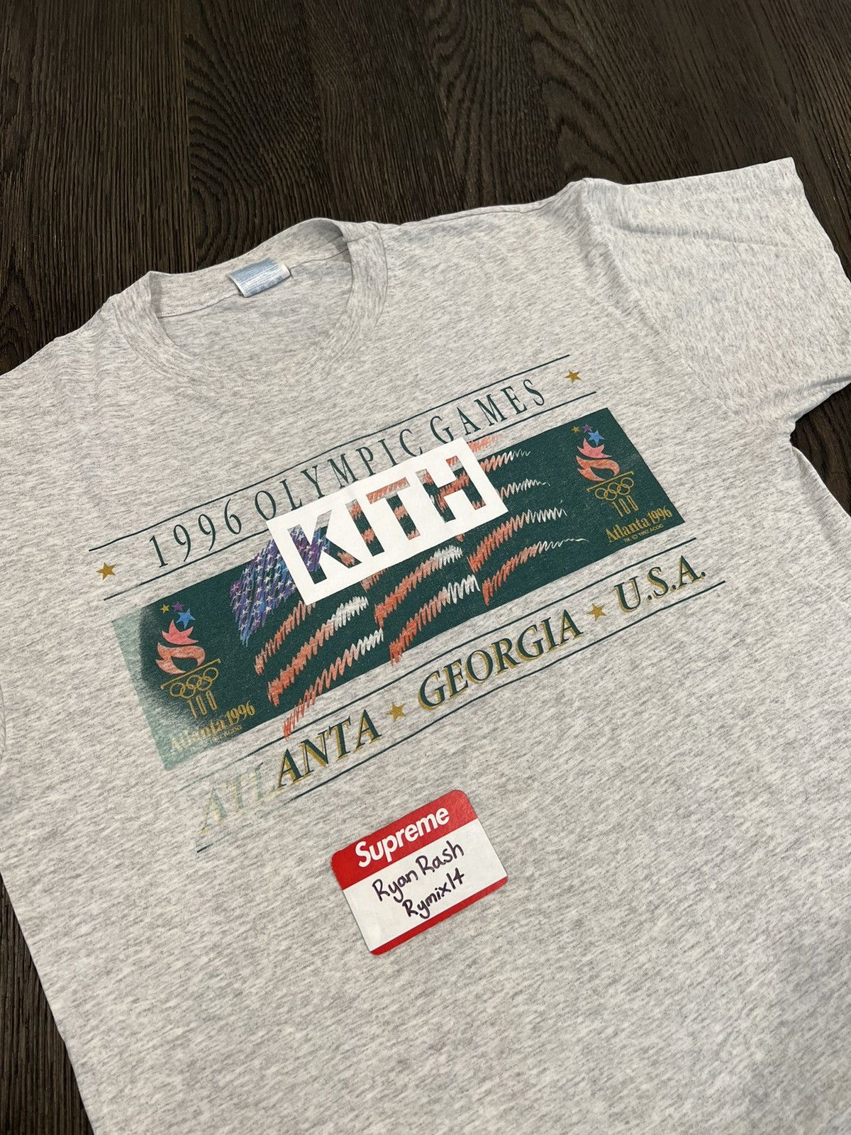 Kith × Vintage Kith Vintage Program - 1996 Atlanta Olympics Box Logo Tee Size US L / EU 52-54 / 3 - 2 Thumbnail