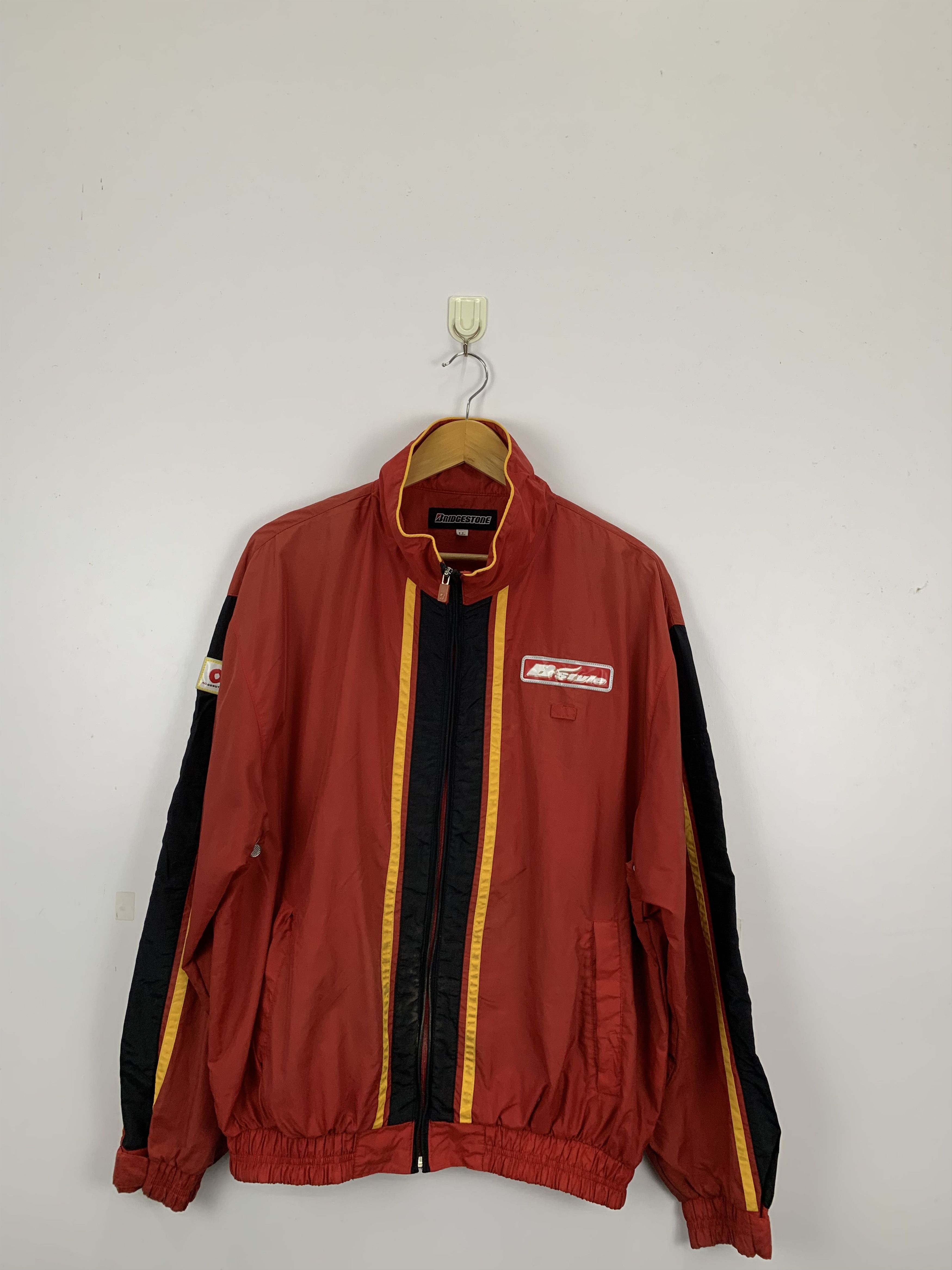 Vintage Vintage Bridgestone Racing Zipper Light Jacket J0848 Size US L / EU 52-54 / 3 - 1 Thumbnail