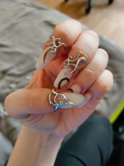 Other New Exaggerate Irregular Fingertip Protective Rings Sets Size ONE SIZE - 9 Thumbnail