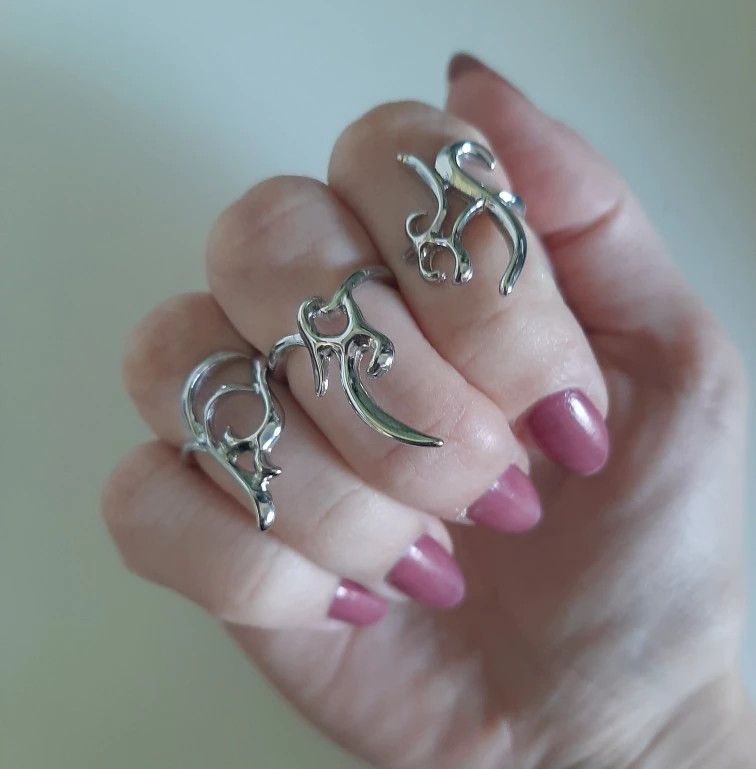 Other New Exaggerate Irregular Fingertip Protective Rings Sets Size ONE SIZE - 1 Thumbnail