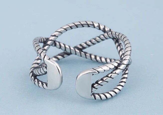 Jewelry Silver Color Rings Size ONE SIZE - 3 Thumbnail