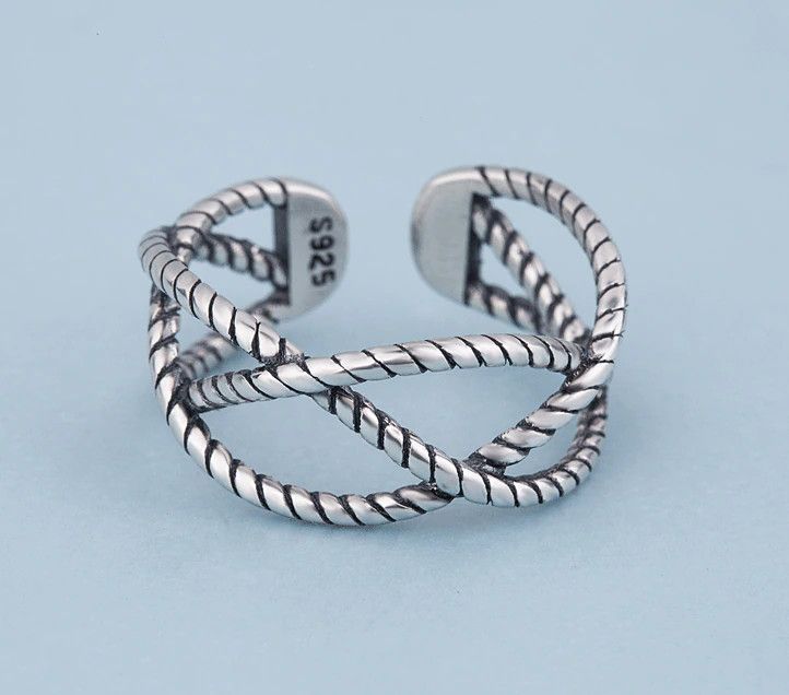 Jewelry Silver Color Rings Size ONE SIZE - 2 Thumbnail