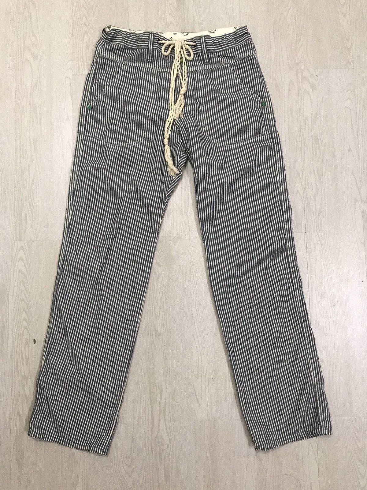 Edwin × Japanese Brand × Vintage 💥RARE💥 Vintage Edwin Hikory Stripes Pants Tokyo Japan Size US 33 - 1 Thumbnail