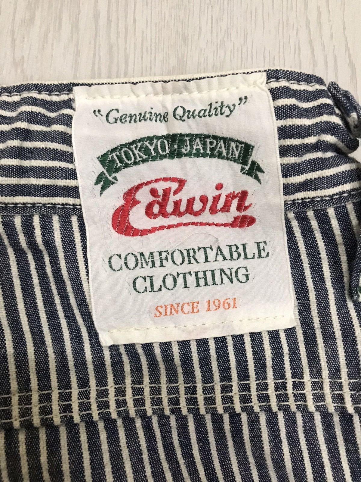 Edwin × Japanese Brand × Vintage 💥RARE💥 Vintage Edwin Hikory Stripes Pants Tokyo Japan Size US 33 - 13 Thumbnail