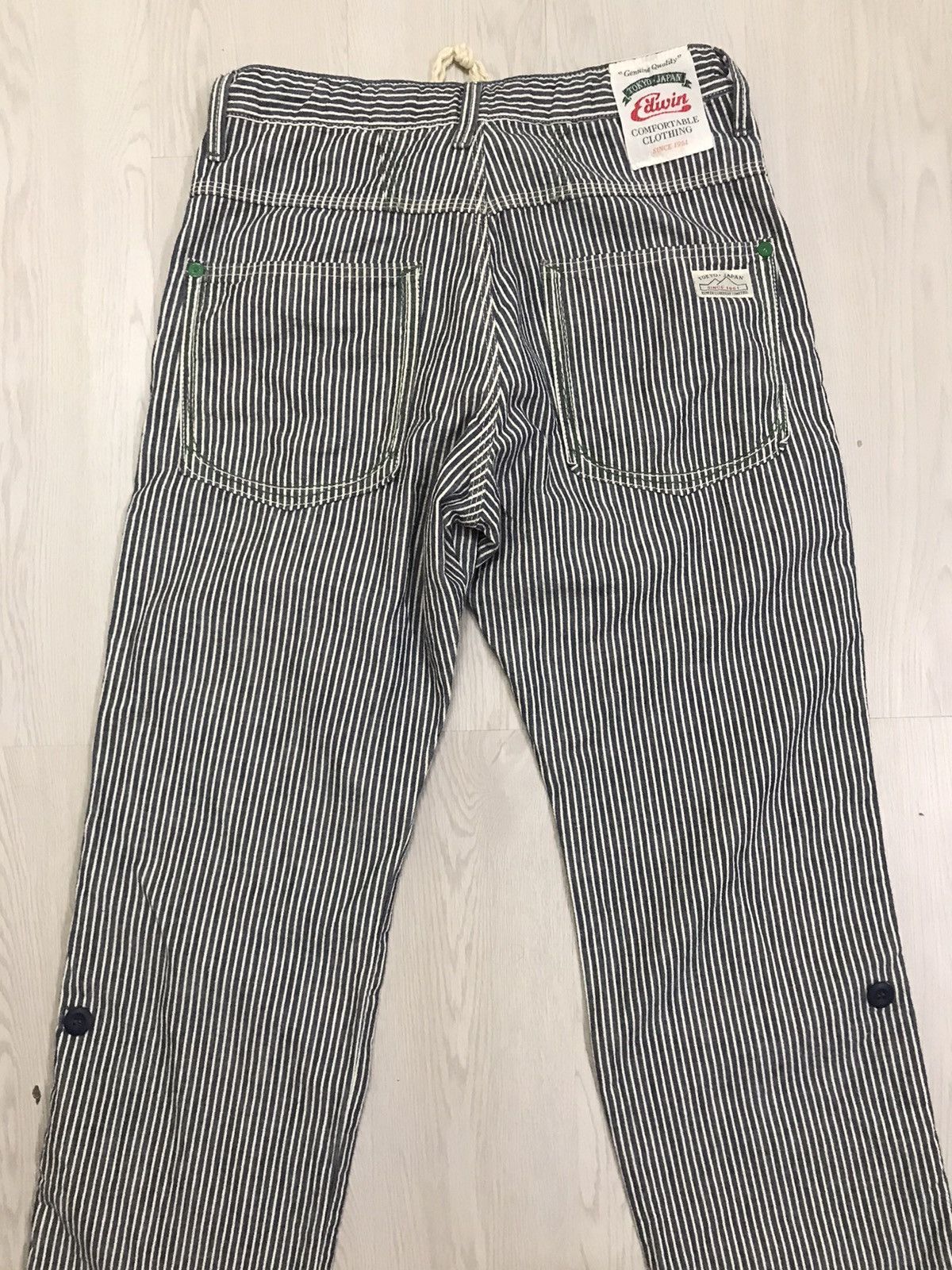Edwin × Japanese Brand × Vintage 💥RARE💥 Vintage Edwin Hikory Stripes Pants Tokyo Japan Size US 33 - 6 Thumbnail