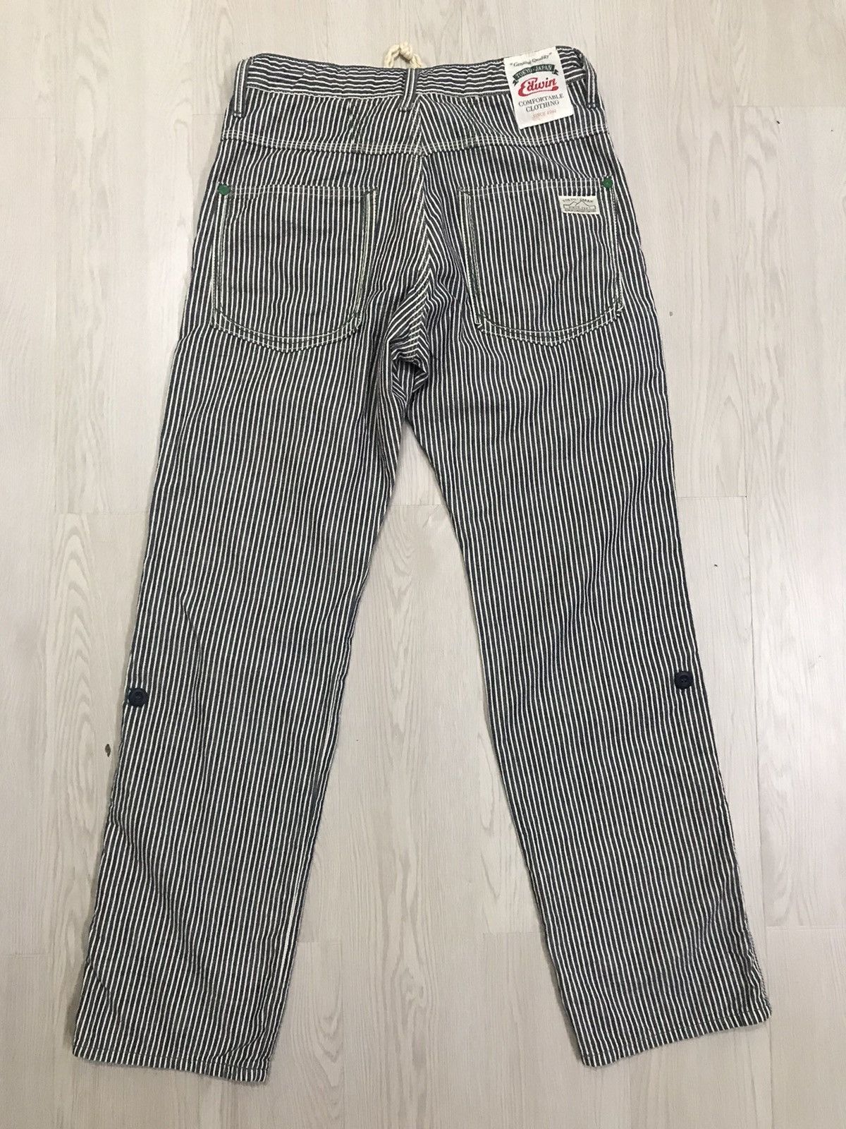 Edwin × Japanese Brand × Vintage 💥RARE💥 Vintage Edwin Hikory Stripes Pants Tokyo Japan Size US 33 - 2 Thumbnail