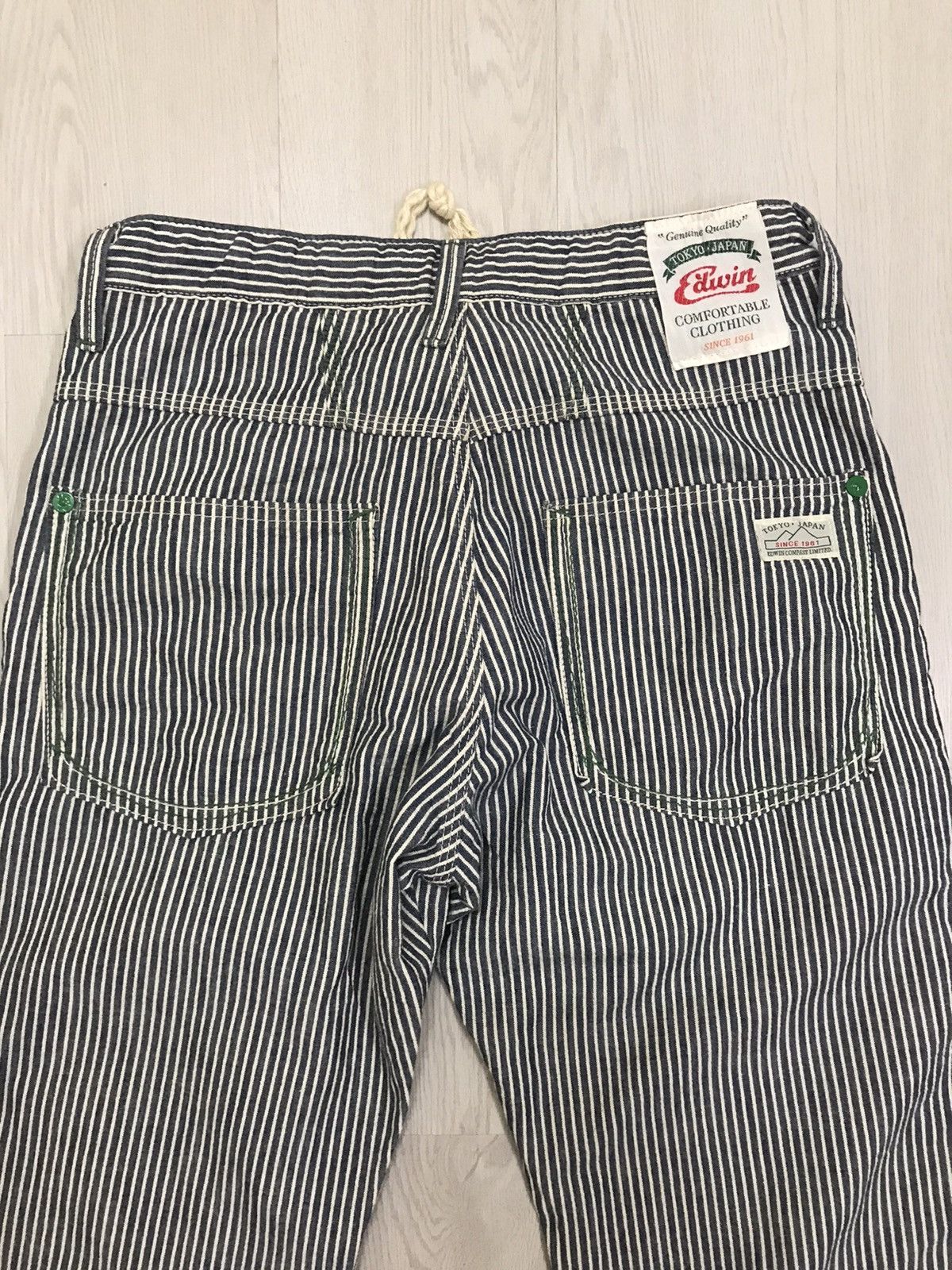 Edwin × Japanese Brand × Vintage 💥RARE💥 Vintage Edwin Hikory Stripes Pants Tokyo Japan Size US 33 - 7 Thumbnail