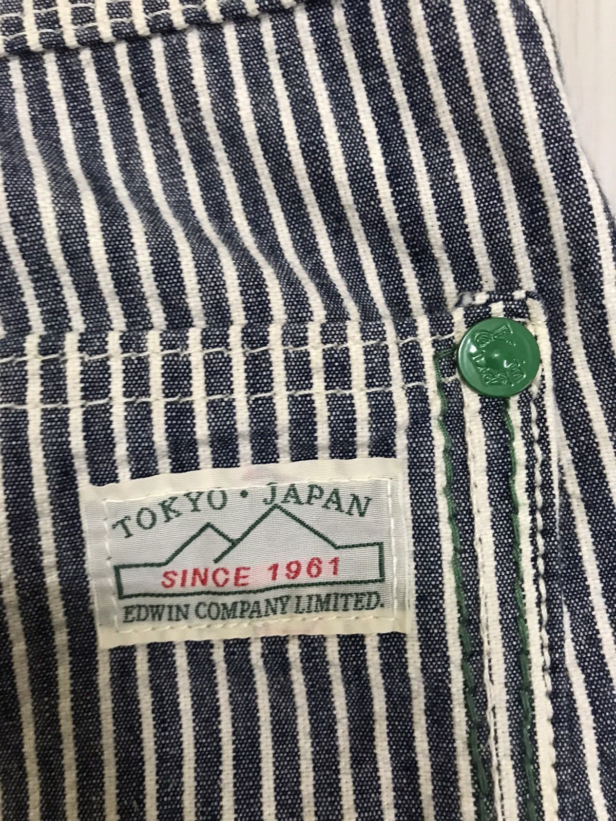 Edwin × Japanese Brand × Vintage 💥RARE💥 Vintage Edwin Hikory Stripes Pants Tokyo Japan Size US 33 - 14 Thumbnail