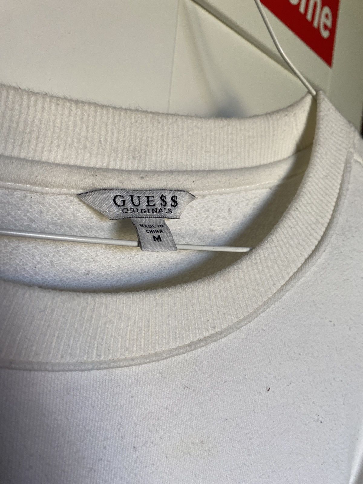 Guess asap rocky white sweatshirt best sale