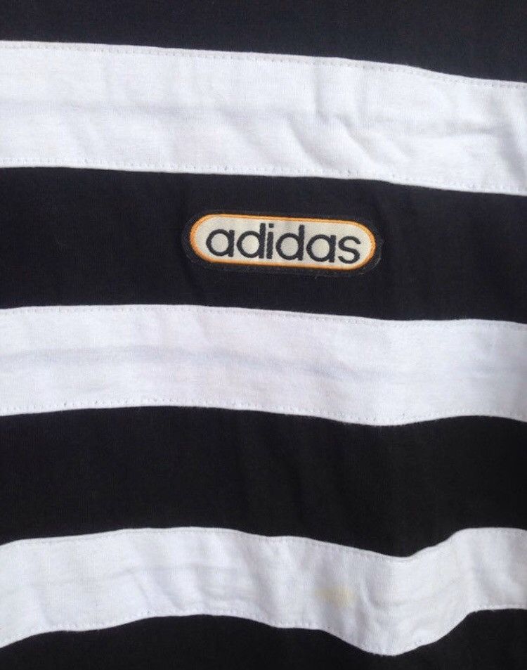 Adidas Vintage 90s Adidas stripe t shirt Size US M / EU 48-50 / 2 - 4 Thumbnail