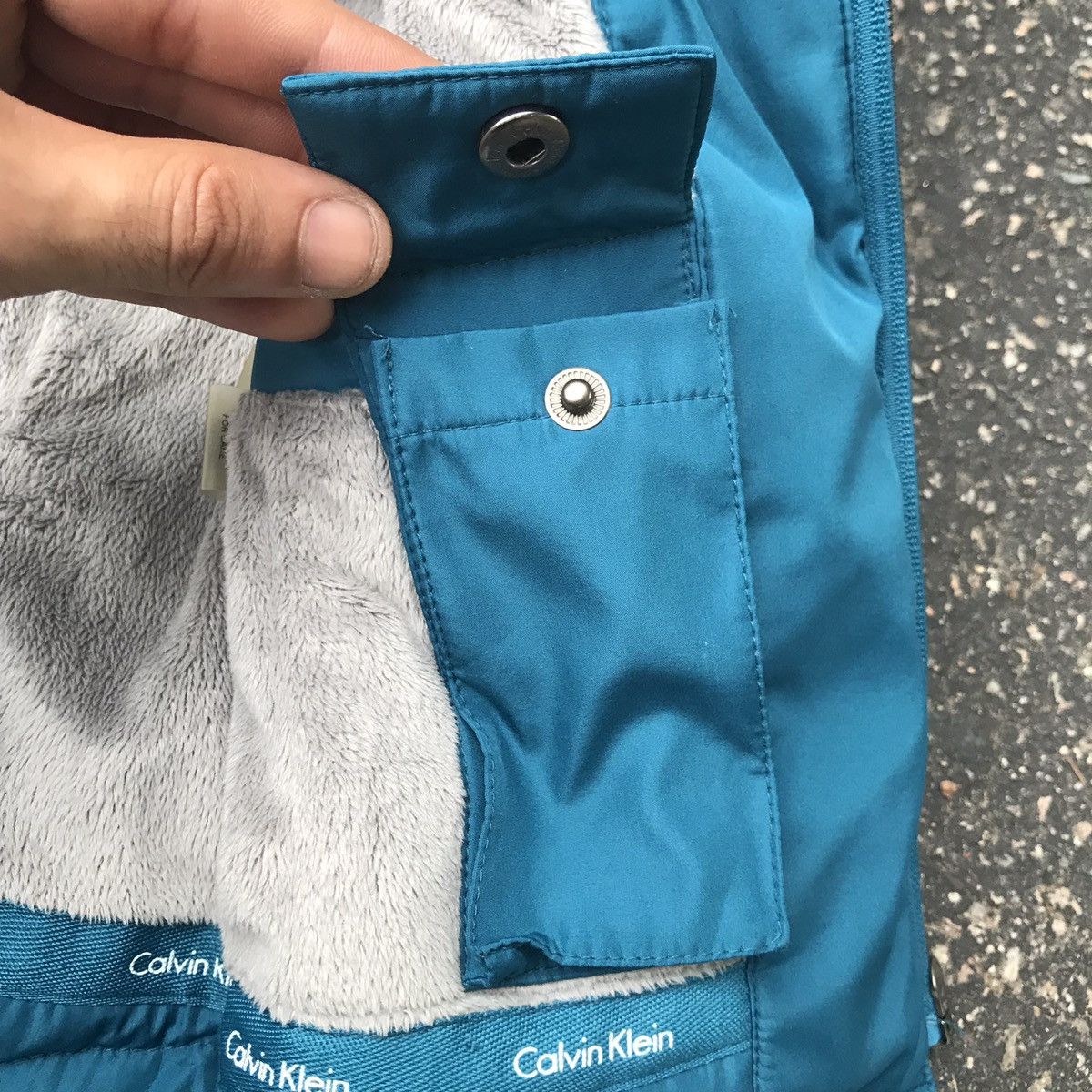 Calvin Klein × Vintage Calvin Klein Puffy Vest Vintage Preppy Fleece Lined Size US S / EU 44-46 / 1 - 3 Thumbnail