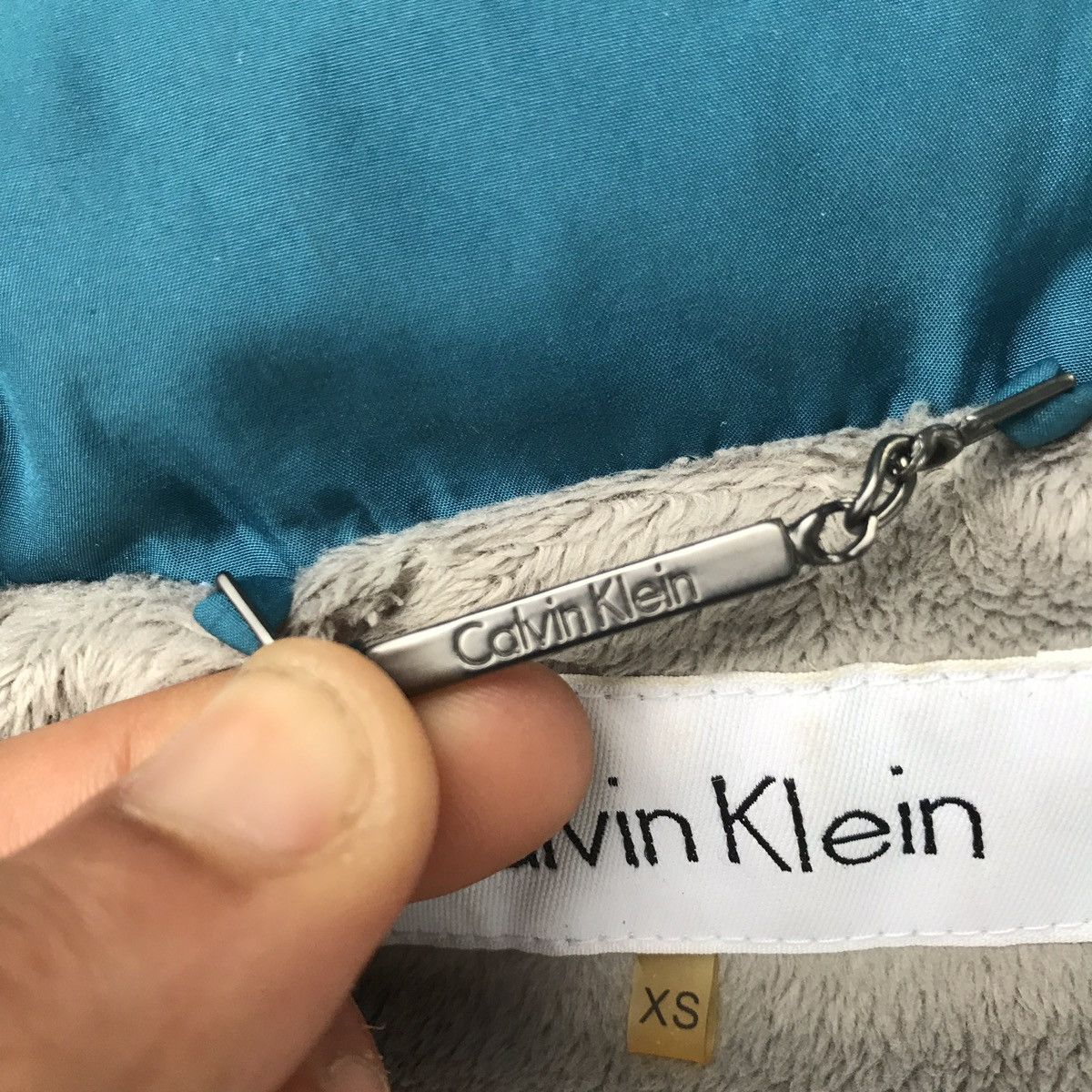 Calvin Klein × Vintage Calvin Klein Puffy Vest Vintage Preppy Fleece Lined Size US S / EU 44-46 / 1 - 5 Thumbnail