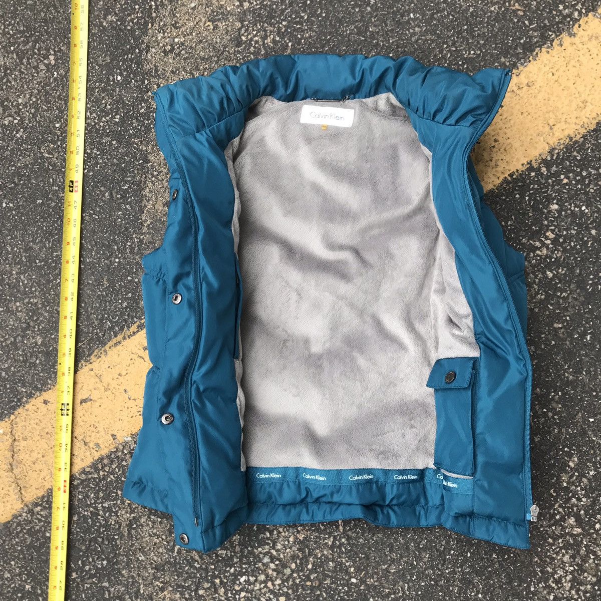 Calvin Klein × Vintage Calvin Klein Puffy Vest Vintage Preppy Fleece Lined Size US S / EU 44-46 / 1 - 2 Thumbnail
