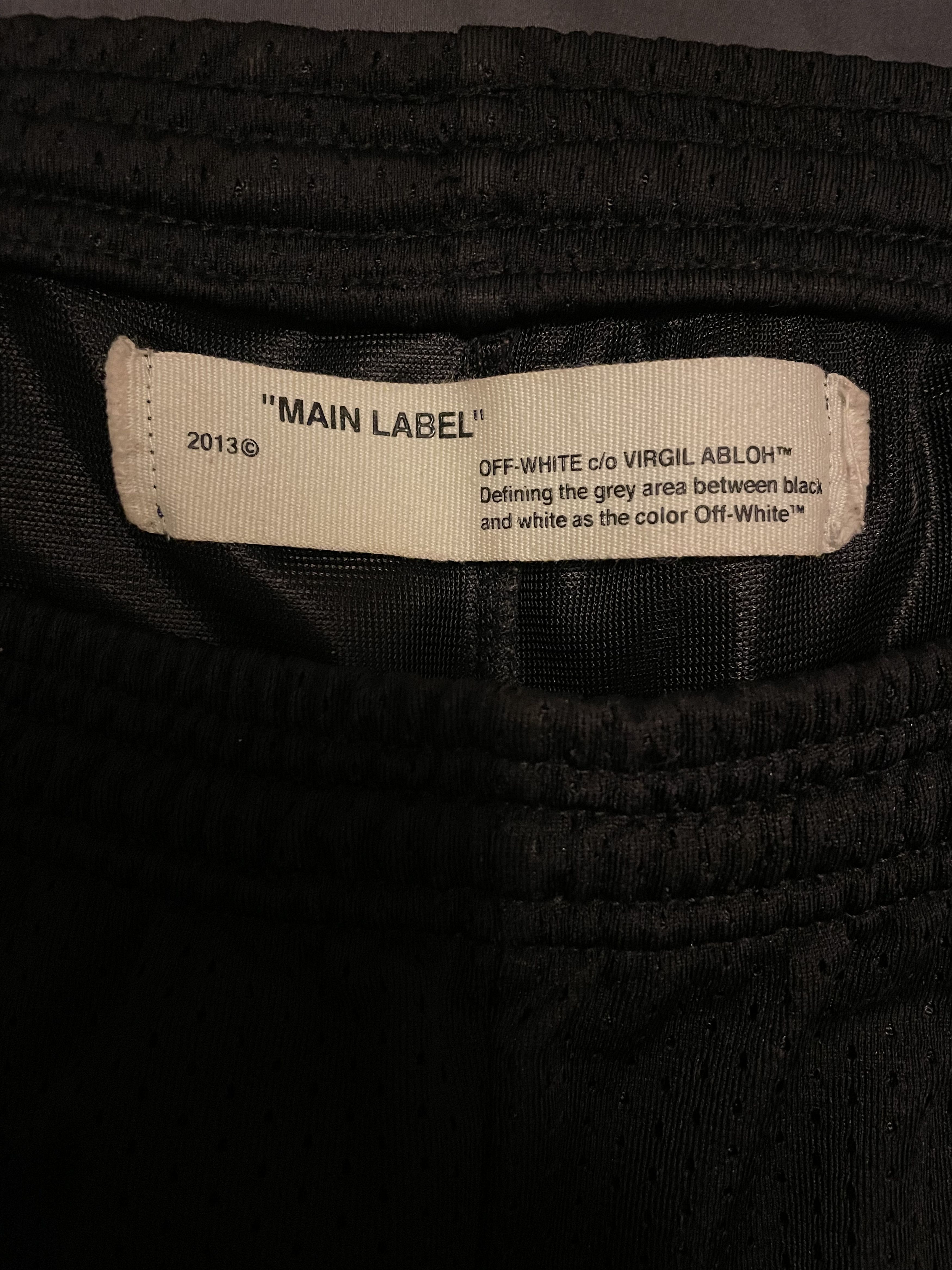 Off-White Diagonal Spray "Mirror Mirror" Mesh Shorts Size US 34 / EU 50 - 6 Thumbnail