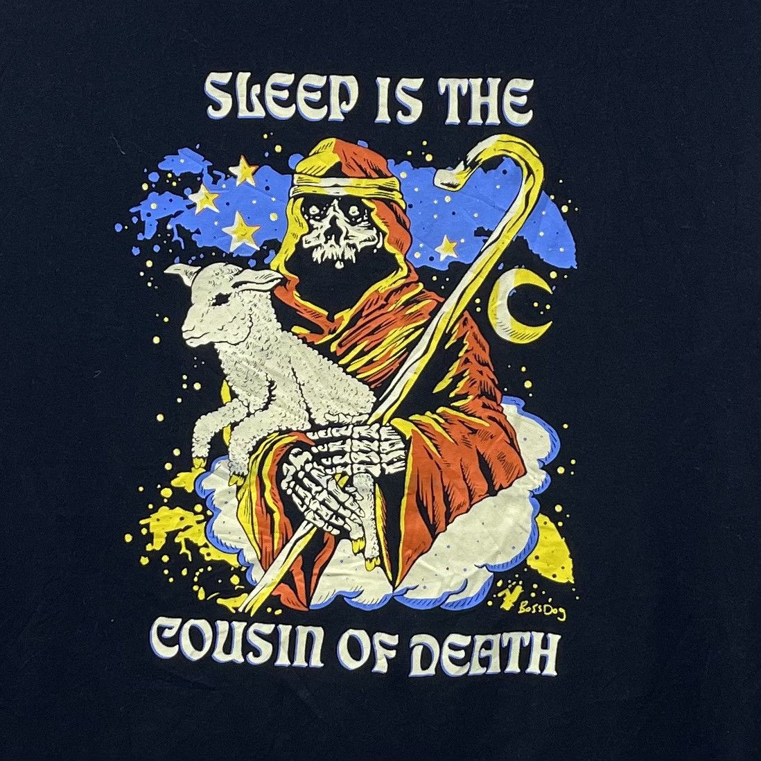 Vintage Boss Dog Brand Sleep Is The Cousin Of Death Size US XL / EU 56 / 4 - 2 Thumbnail
