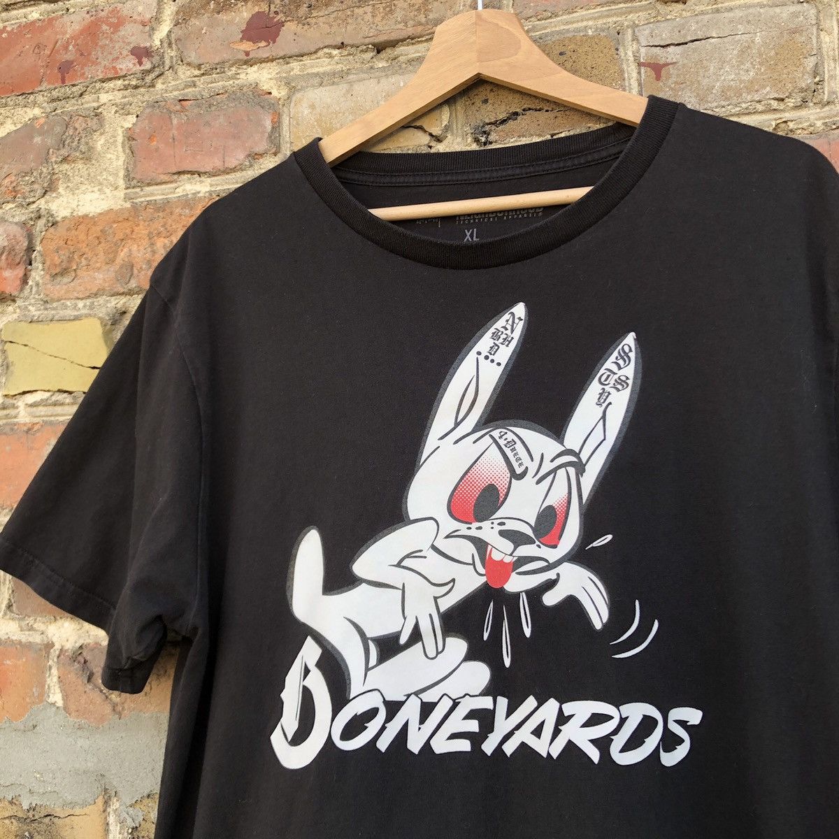 Neighborhood × Stussy Stussy x Neighborhood 2010 Crazy Rabbit Boneyards T-Shirt Size US XL / EU 56 / 4 - 2 Thumbnail