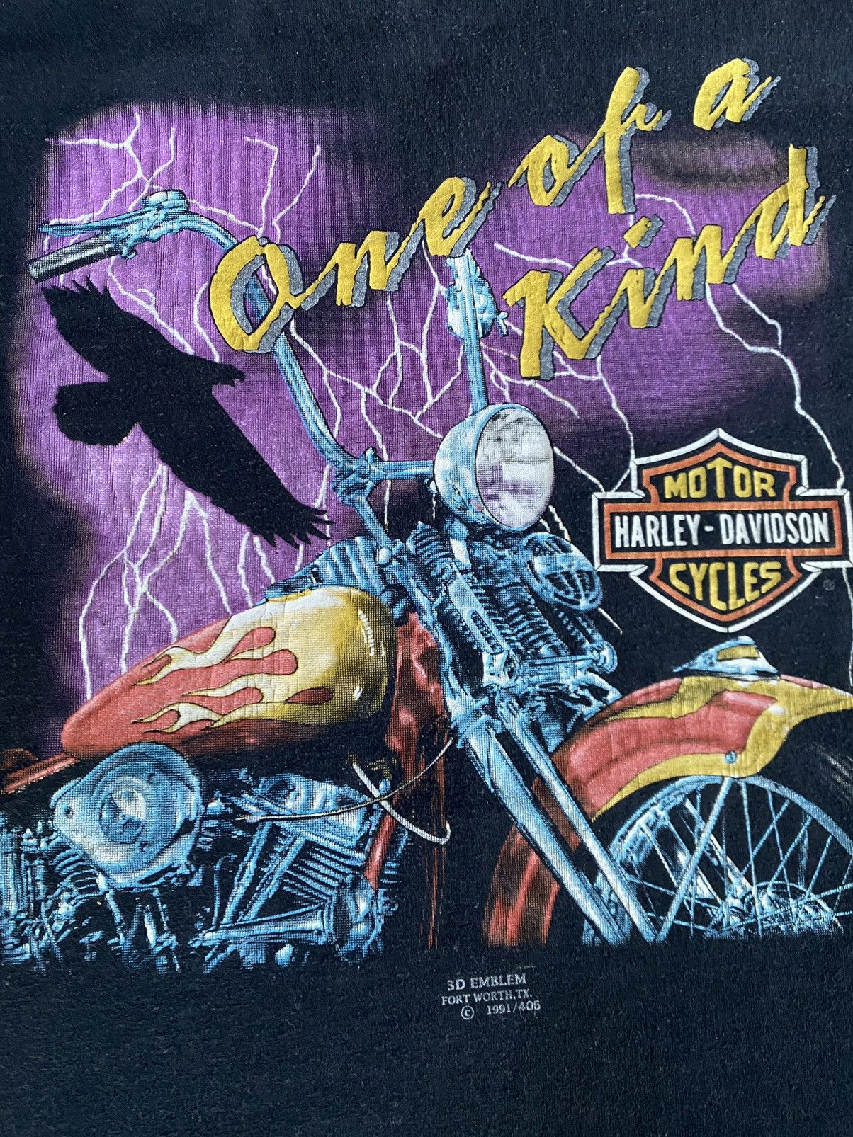 Harley Davidson × Vintage 1991 Harley Davidson T shirt XL Size US XL / EU 56 / 4 - 3 Thumbnail
