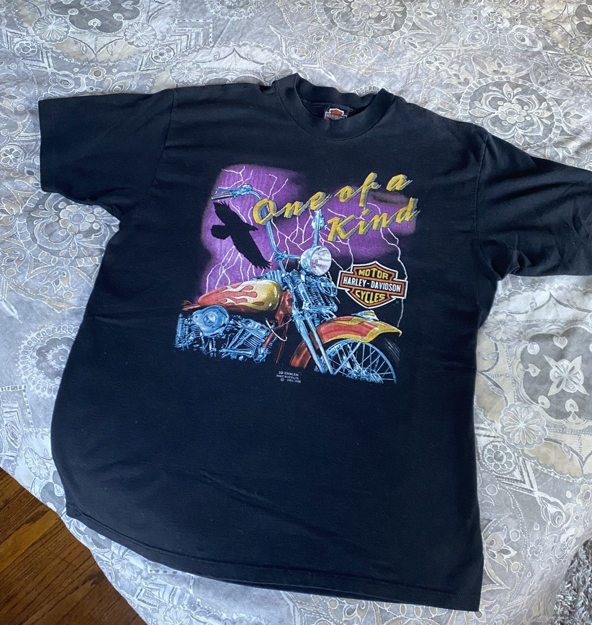 Harley Davidson × Vintage 1991 Harley Davidson T shirt XL Size US XL / EU 56 / 4 - 2 Thumbnail