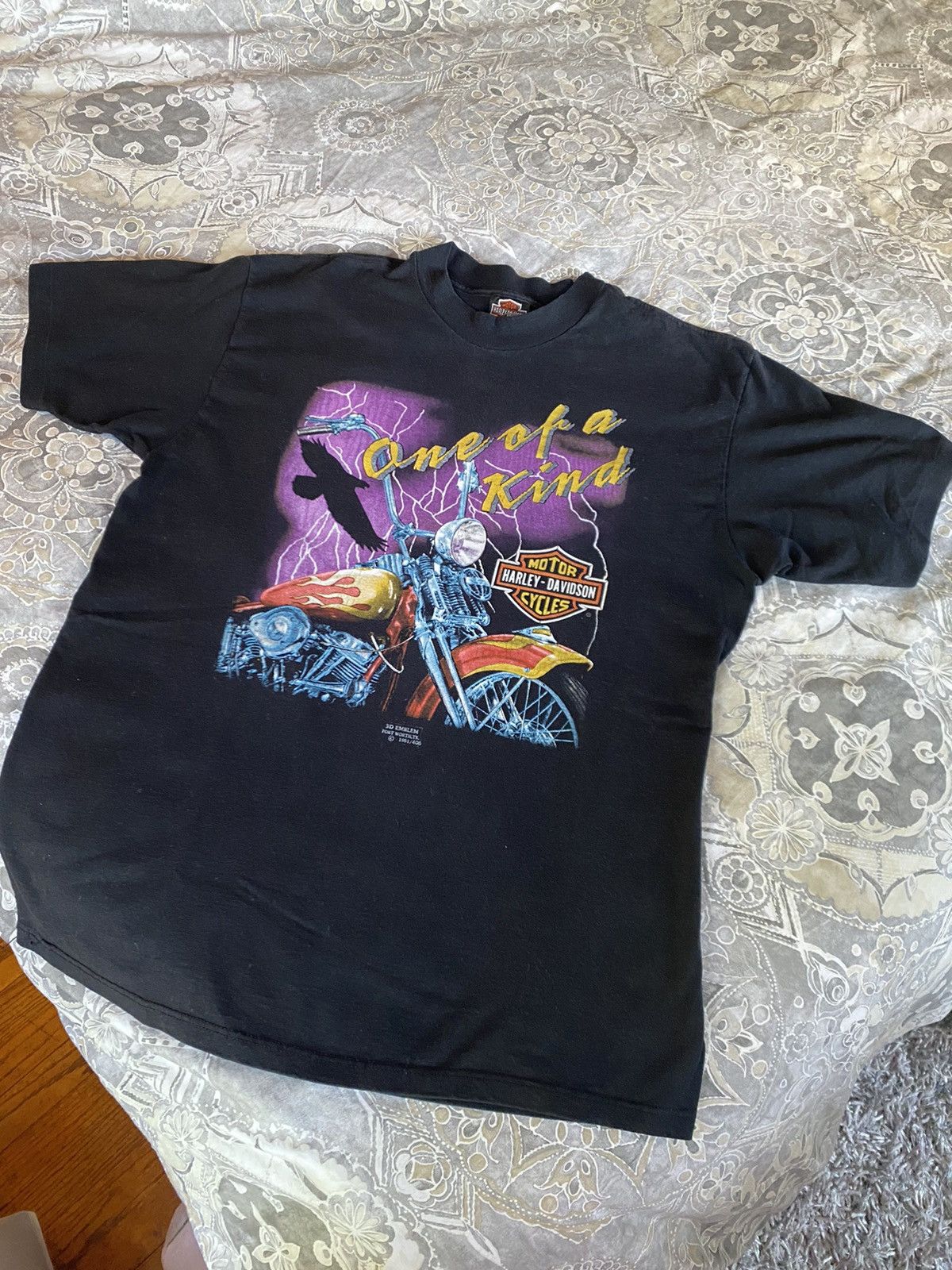 Harley Davidson × Vintage 1991 Harley Davidson T shirt XL Size US XL / EU 56 / 4 - 11 Thumbnail