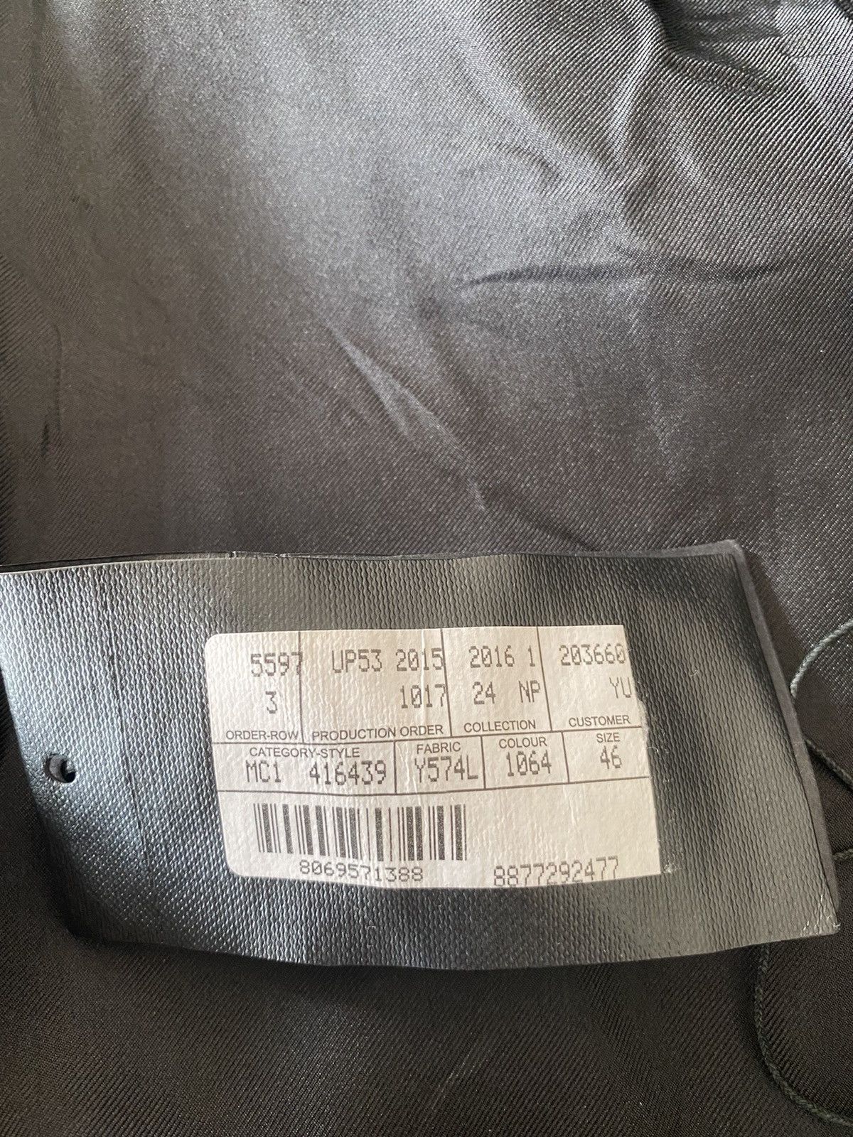 Hedi Slimane × Saint Laurent Paris GRAIL FW15 Glitter Peaked Label Blazer Size 46R - 7 Thumbnail