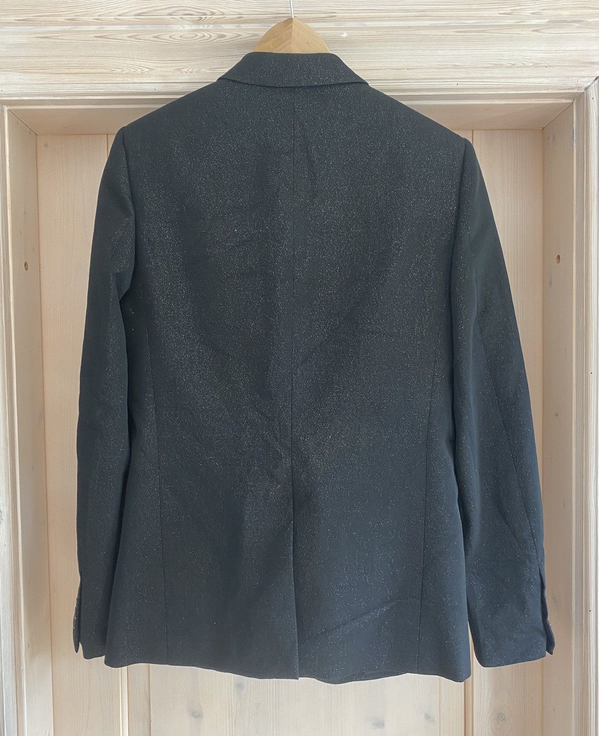 Hedi Slimane × Saint Laurent Paris GRAIL FW15 Glitter Peaked Label Blazer Size 46R - 2 Thumbnail
