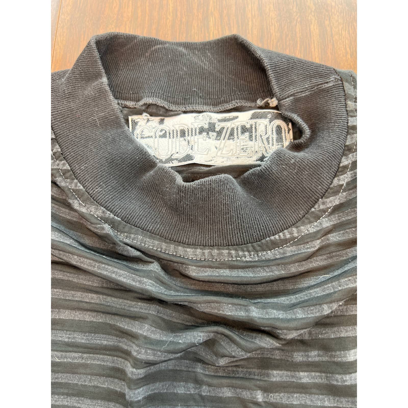 Vintage Vintage semi sheer boxy t shirt Code Zero punk Size US L / EU 52-54 / 3 - 2 Thumbnail
