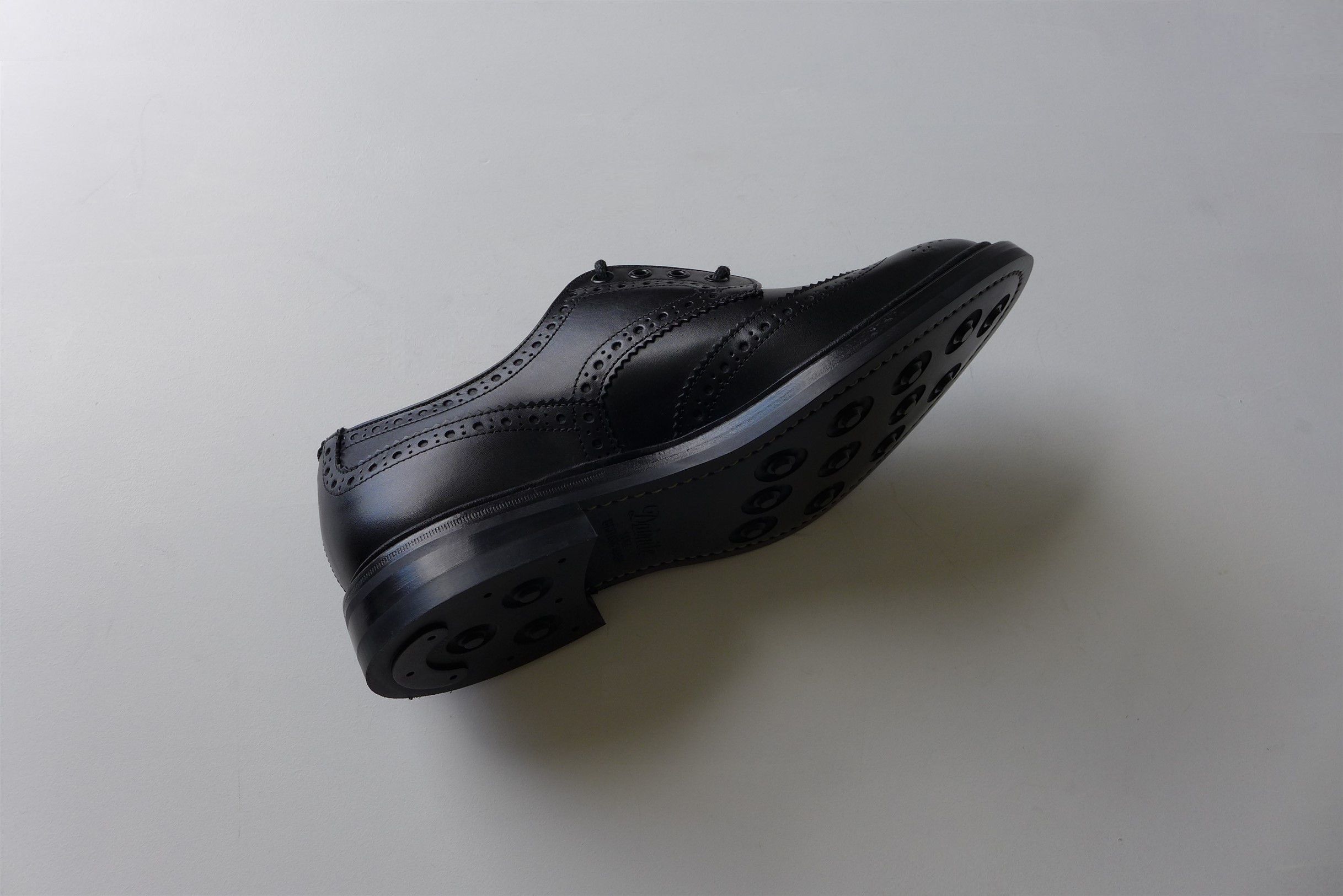 Tricker's Trickers Bourton Brogue Shoe - Black Calf Leather Size US 9 / EU 42 - 15 Thumbnail