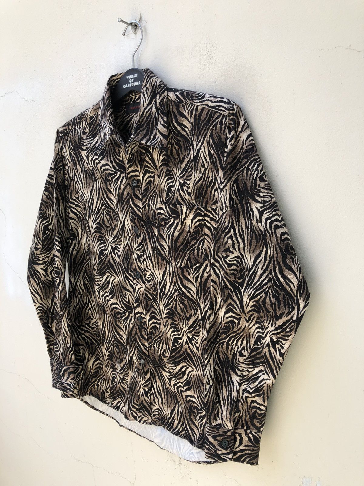 Vintage Vintage 90s Smash Up Japan Bengal Tiger Button Shirt Size US M / EU 48-50 / 2 - 4 Thumbnail