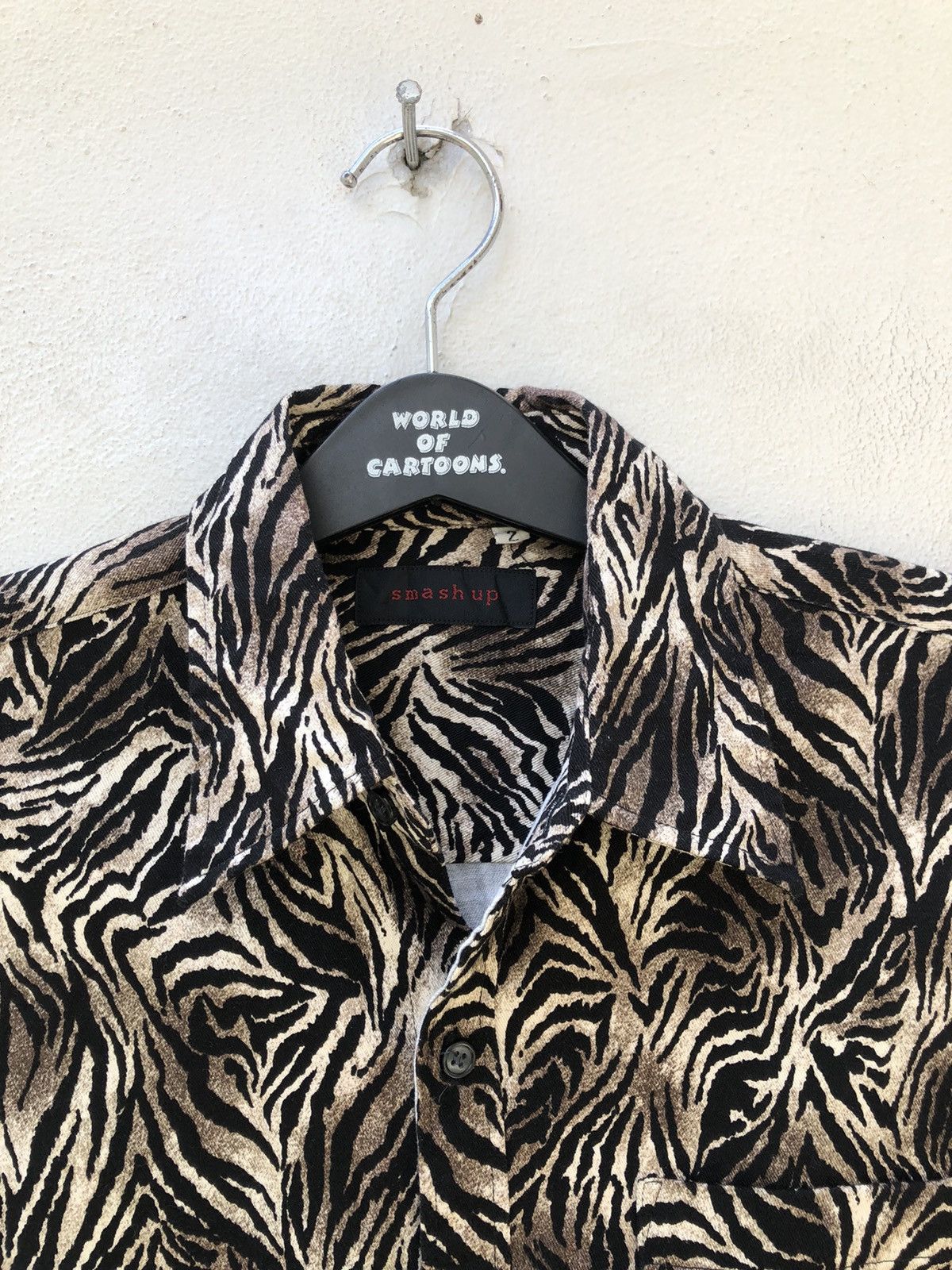 Vintage Vintage 90s Smash Up Japan Bengal Tiger Button Shirt Size US M / EU 48-50 / 2 - 3 Thumbnail