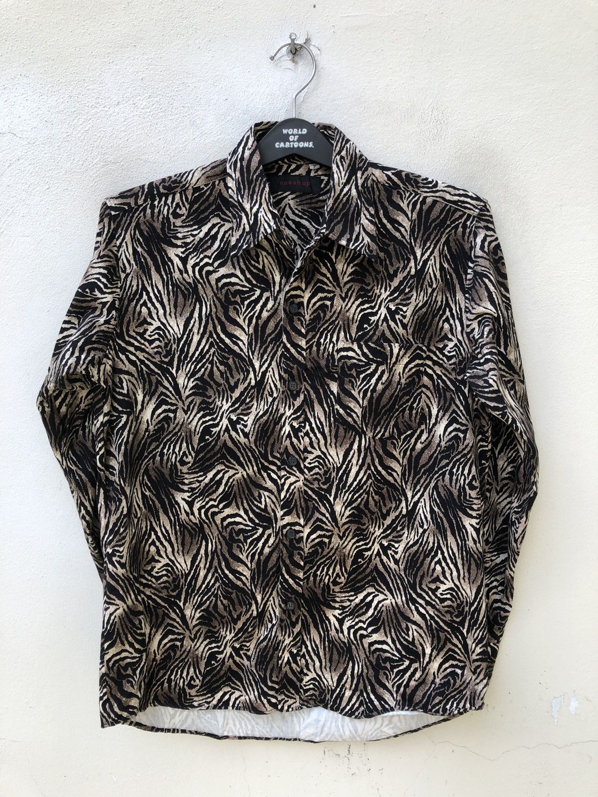 Vintage Vintage 90s Smash Up Japan Bengal Tiger Button Shirt Size US M / EU 48-50 / 2 - 8 Thumbnail