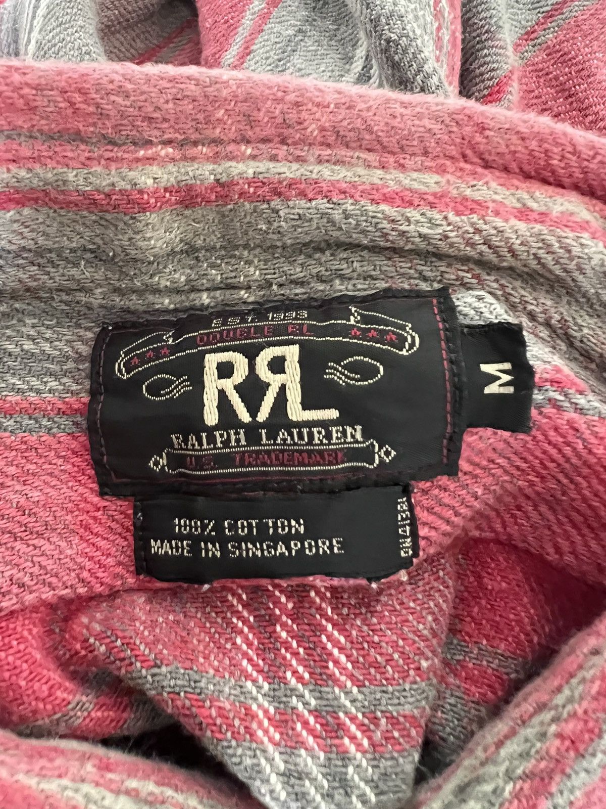 RRL Ralph Lauren × Vintage Vintage 90s RRL Faded Flannel Shirt Size US M / EU 48-50 / 2 - 12 Thumbnail