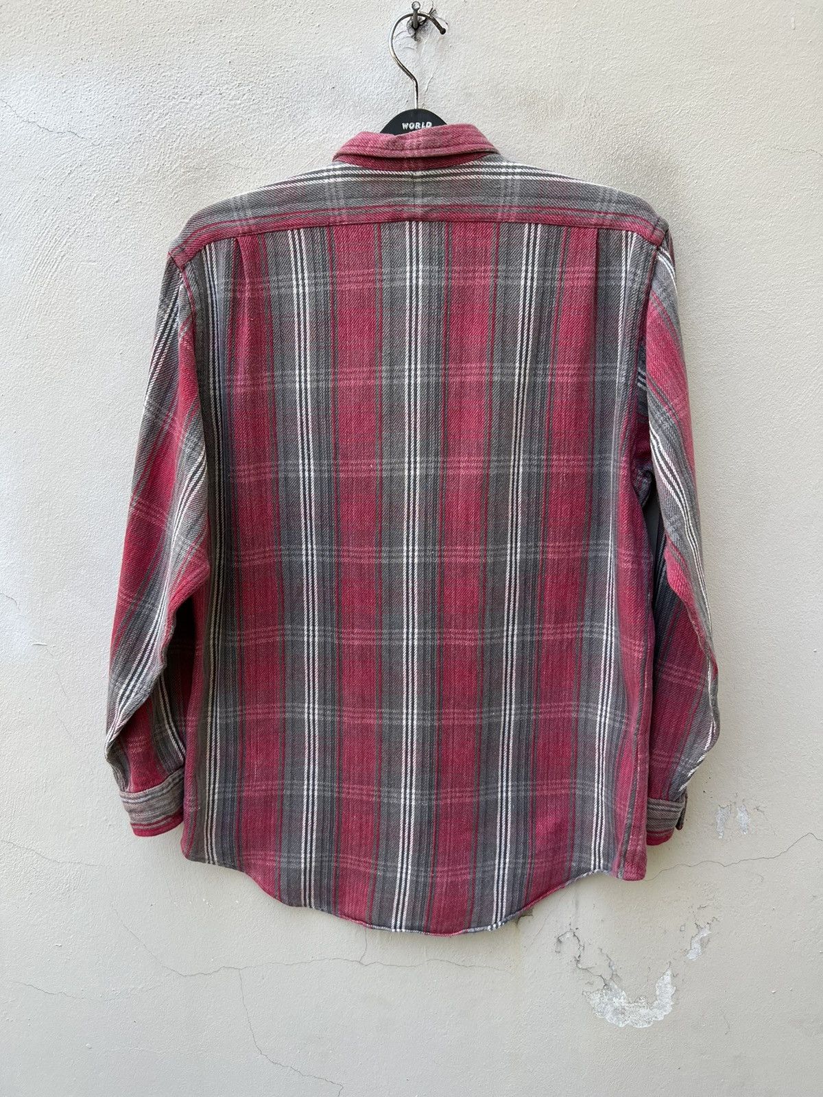 RRL Ralph Lauren × Vintage Vintage 90s RRL Faded Flannel Shirt Size US M / EU 48-50 / 2 - 8 Thumbnail