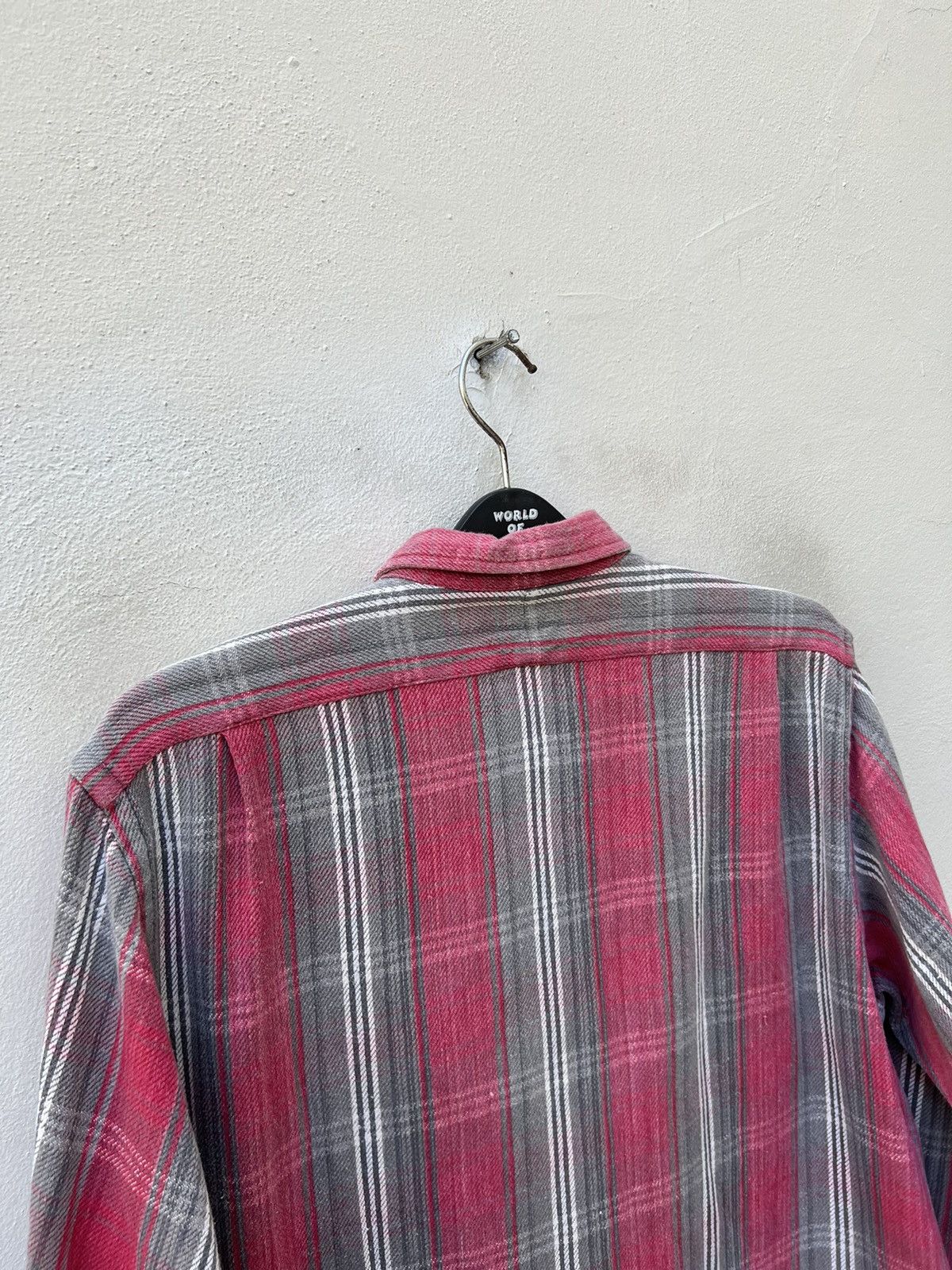 RRL Ralph Lauren × Vintage Vintage 90s RRL Faded Flannel Shirt Size US M / EU 48-50 / 2 - 9 Thumbnail