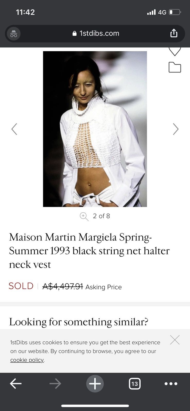 Maison Margiela Martin Margiela Spring 1993 Fishnet Top