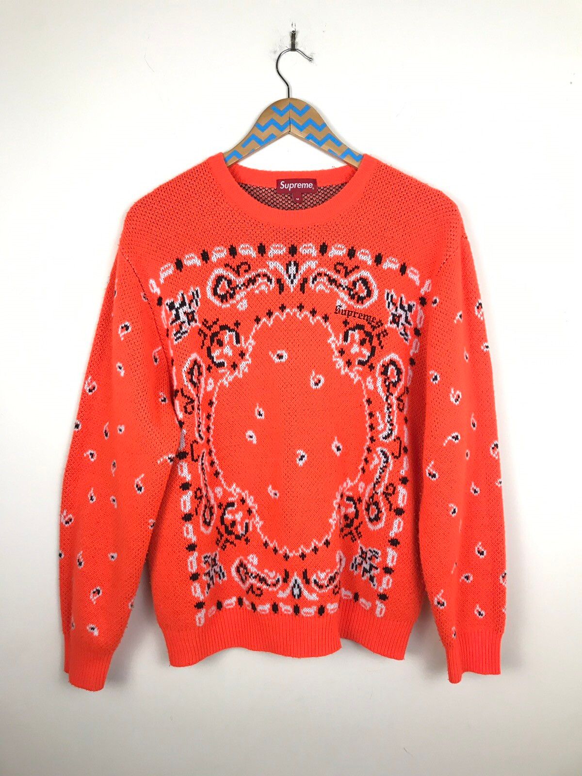 Supreme Bandana Sweater | Grailed