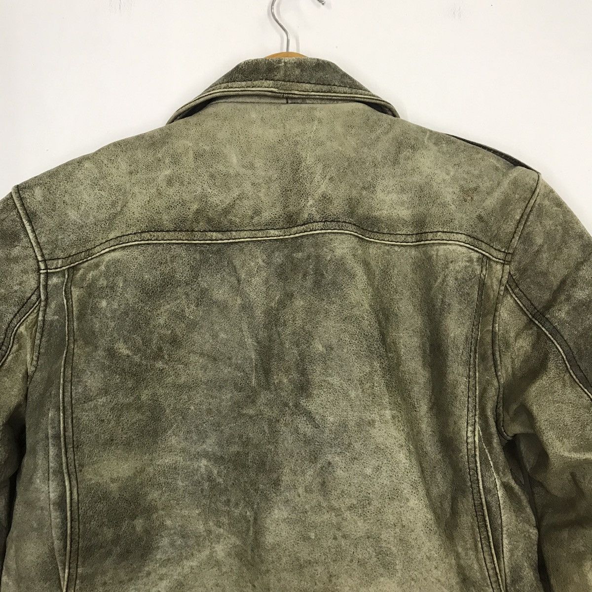 Gear for Sports × Japanese Brand × Kadoya 80s KADOYA LEATHER WEAR DOUBLE COLLAR BIKER JACKET Size US L / EU 52-54 / 3 - 7 Thumbnail