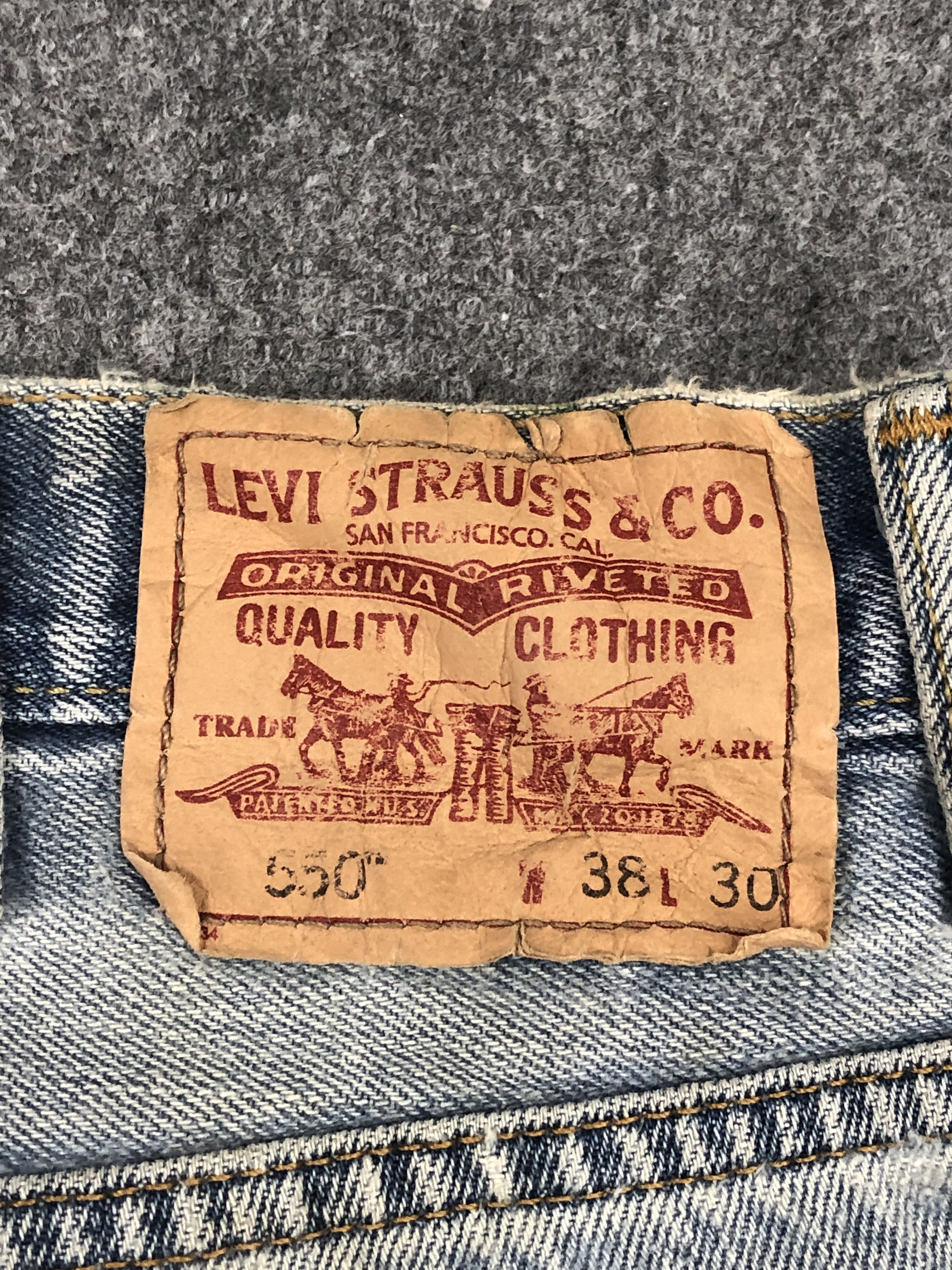 Levi's Vintage Levis 550 Light Wash Jeans DP1545 Size US 38 / EU 54 - 5 Thumbnail