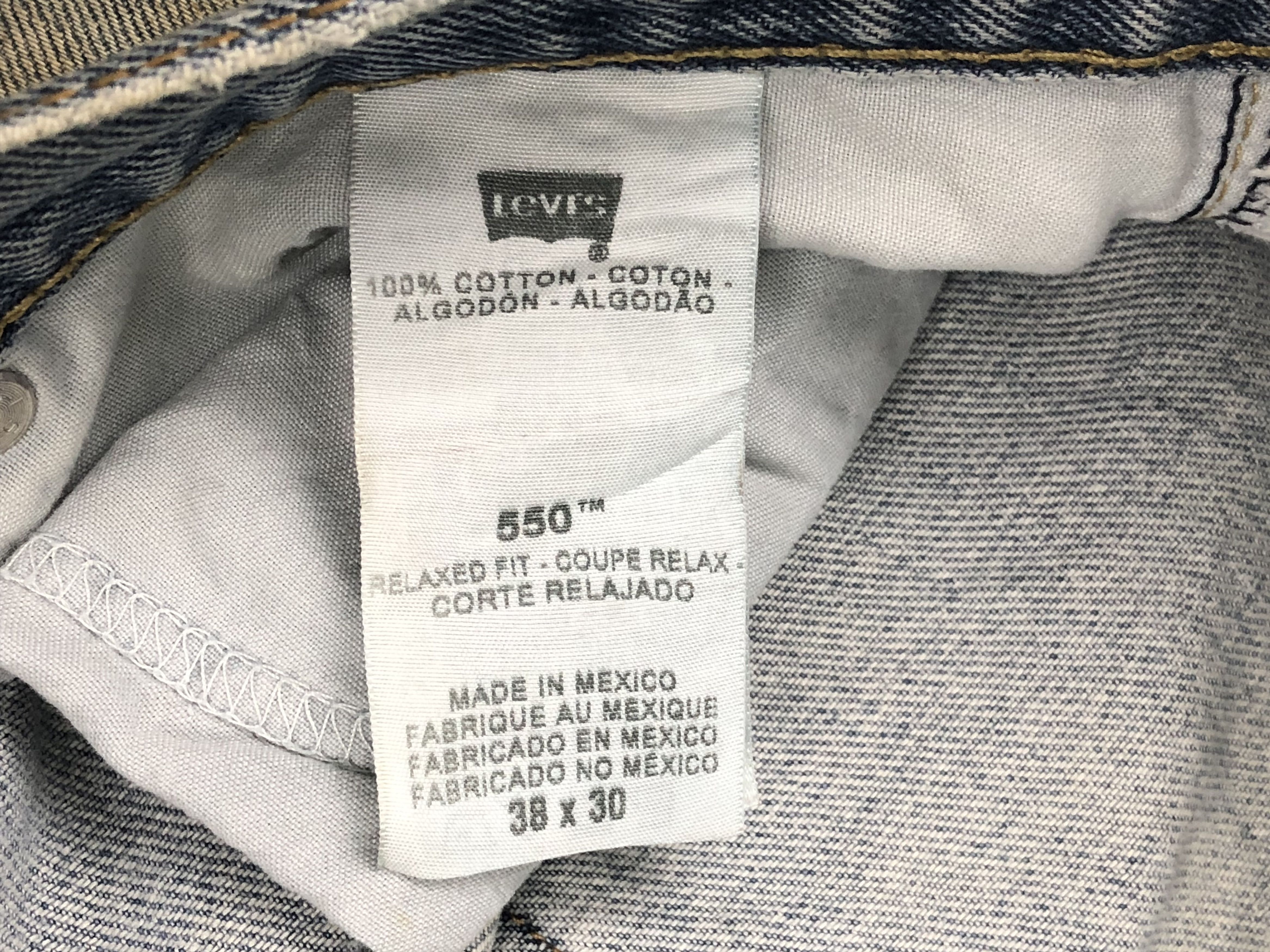 Levi's Vintage Levis 550 Light Wash Jeans DP1545 Size US 38 / EU 54 - 7 Thumbnail