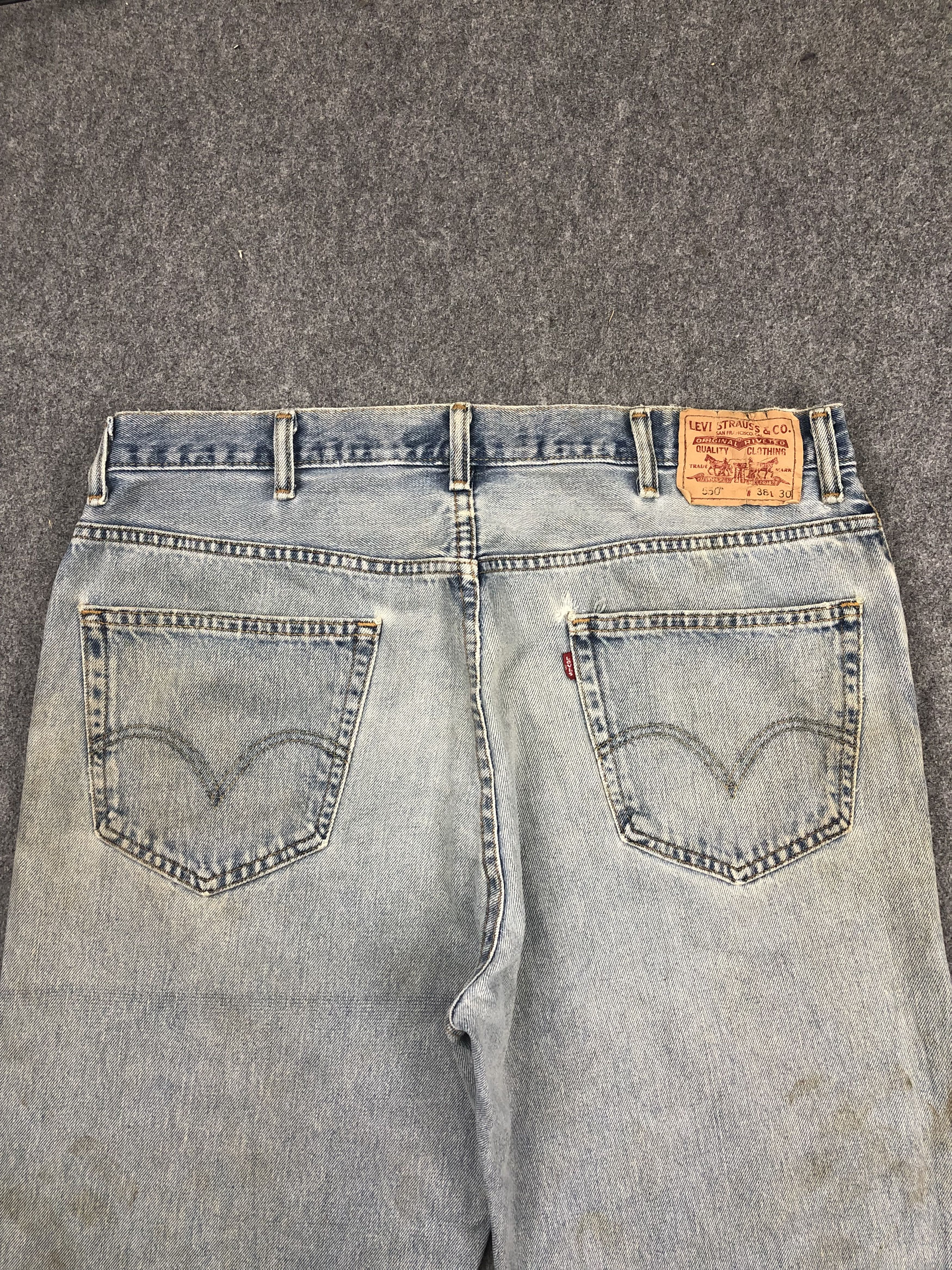 Levi's Vintage Levis 550 Light Wash Jeans DP1545 Size US 38 / EU 54 - 4 Thumbnail