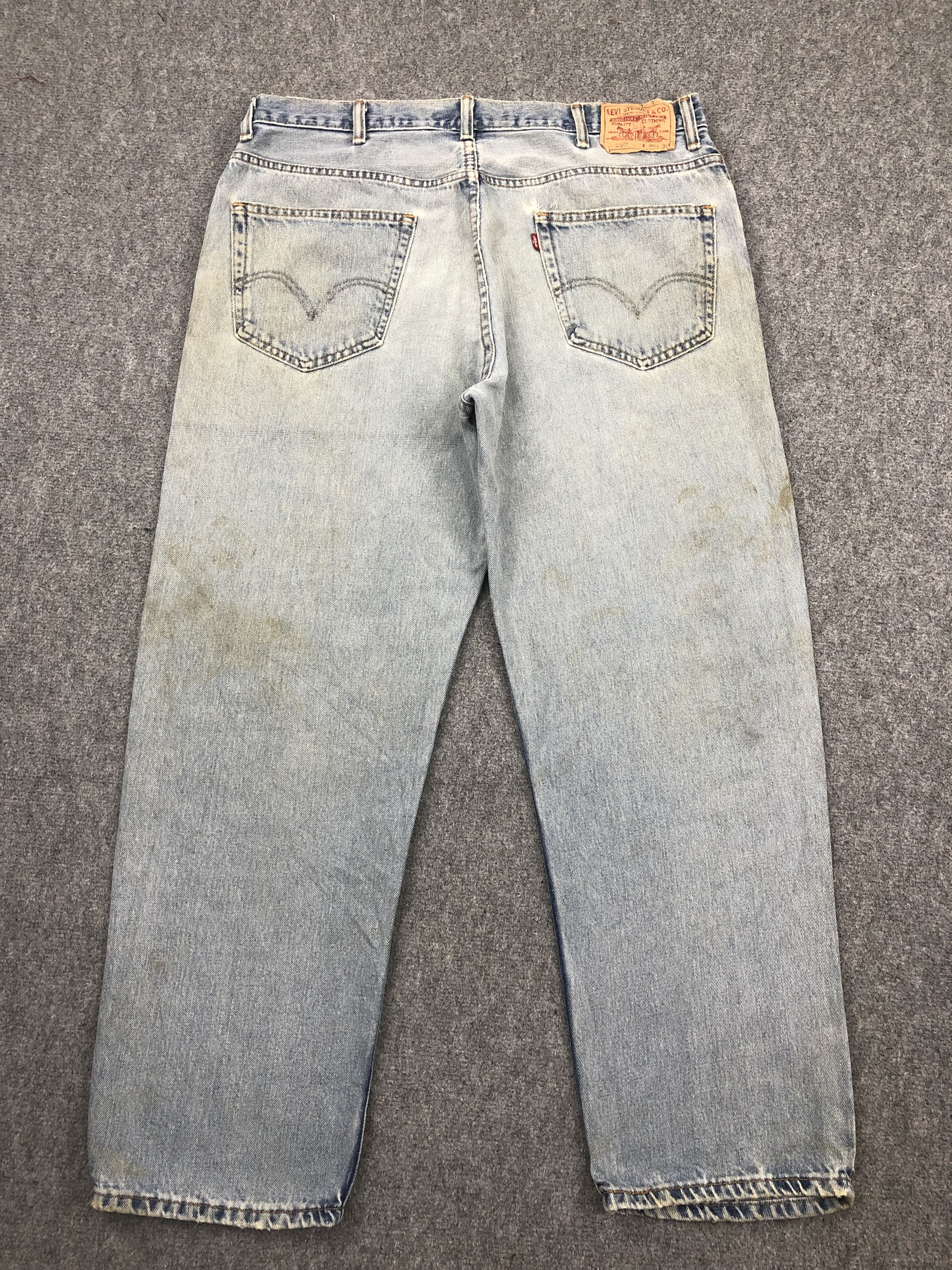Levi's Vintage Levis 550 Light Wash Jeans DP1545 Size US 38 / EU 54 - 3 Thumbnail