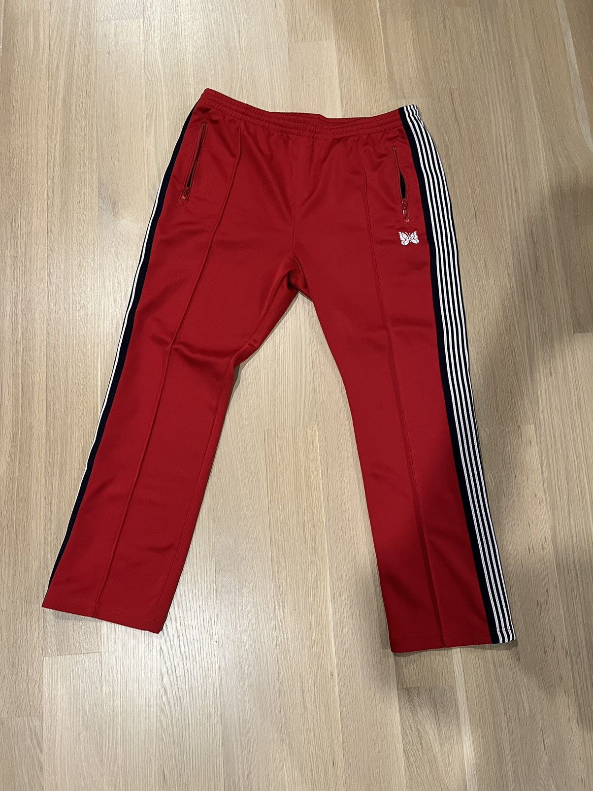image of Needles Red Track Pants, Men's (Size 34)