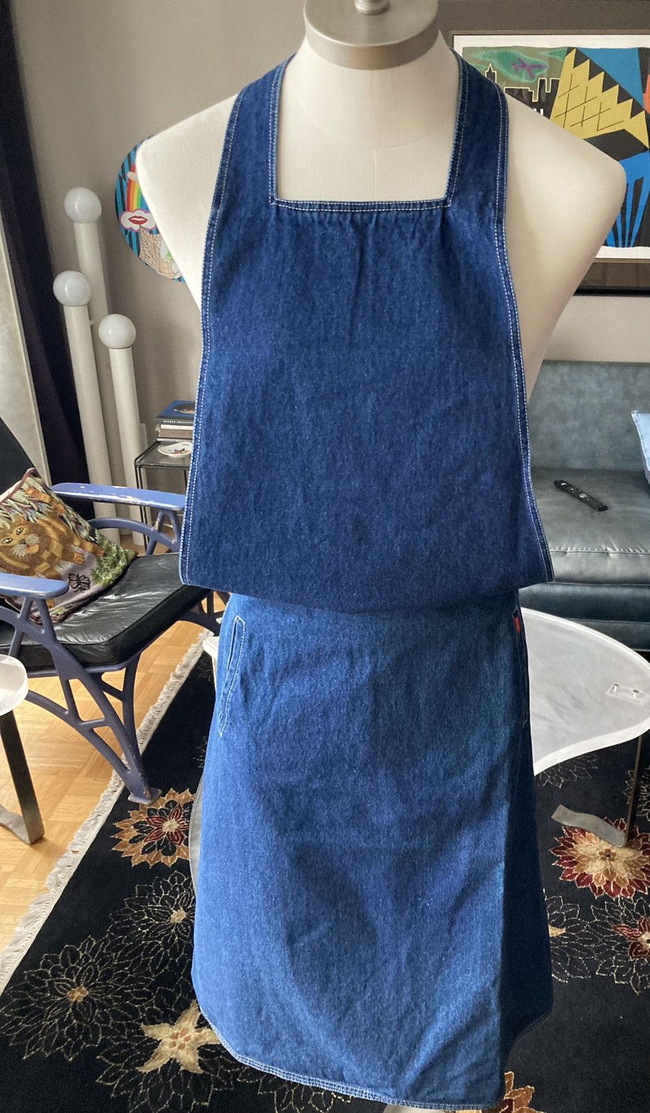 Alexander McQueen Denim Apron