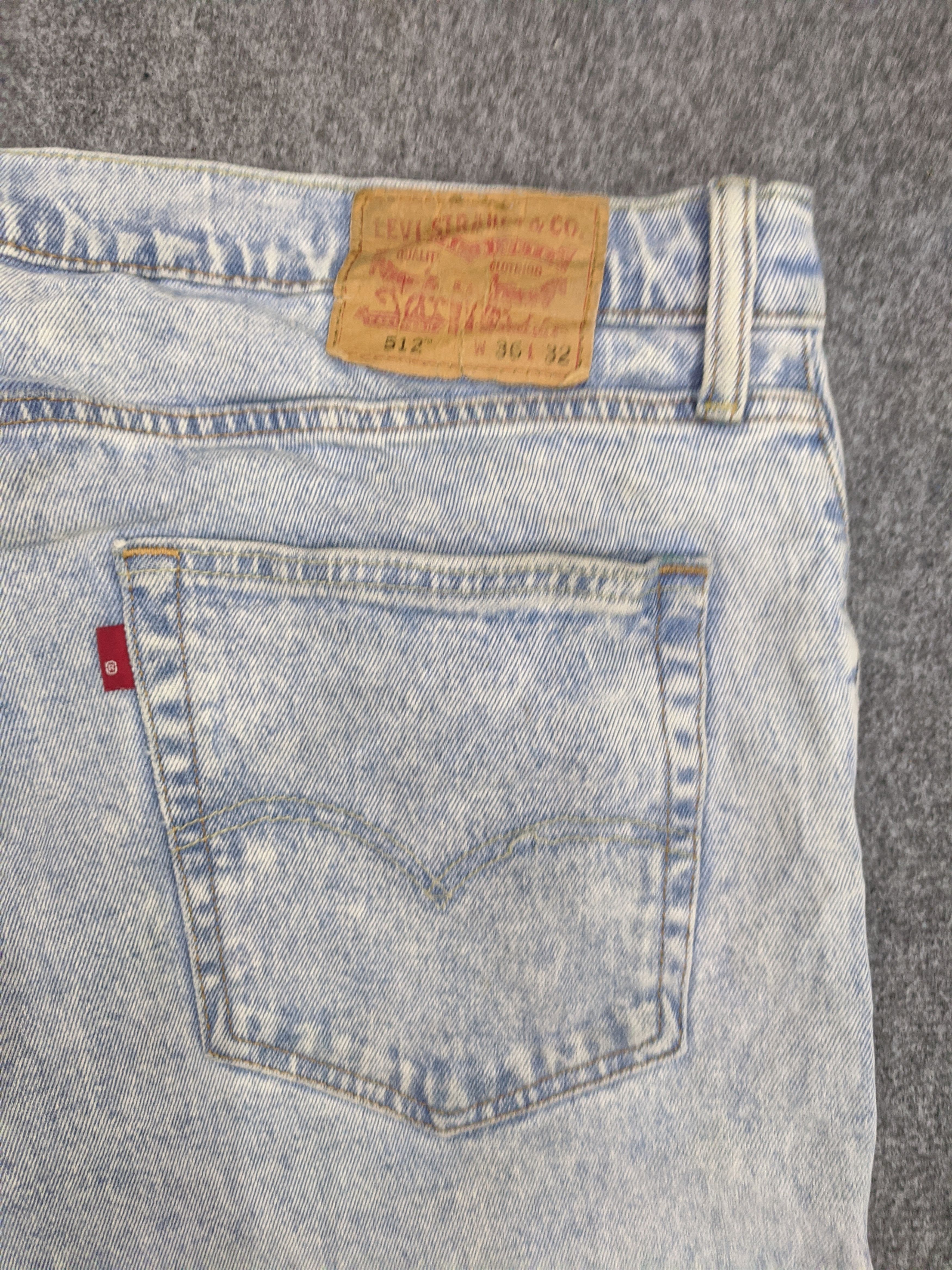 Levi's Vintage Levis 512 Jeans Acid Wash Style DP0852 Size US 39 - 12 Thumbnail