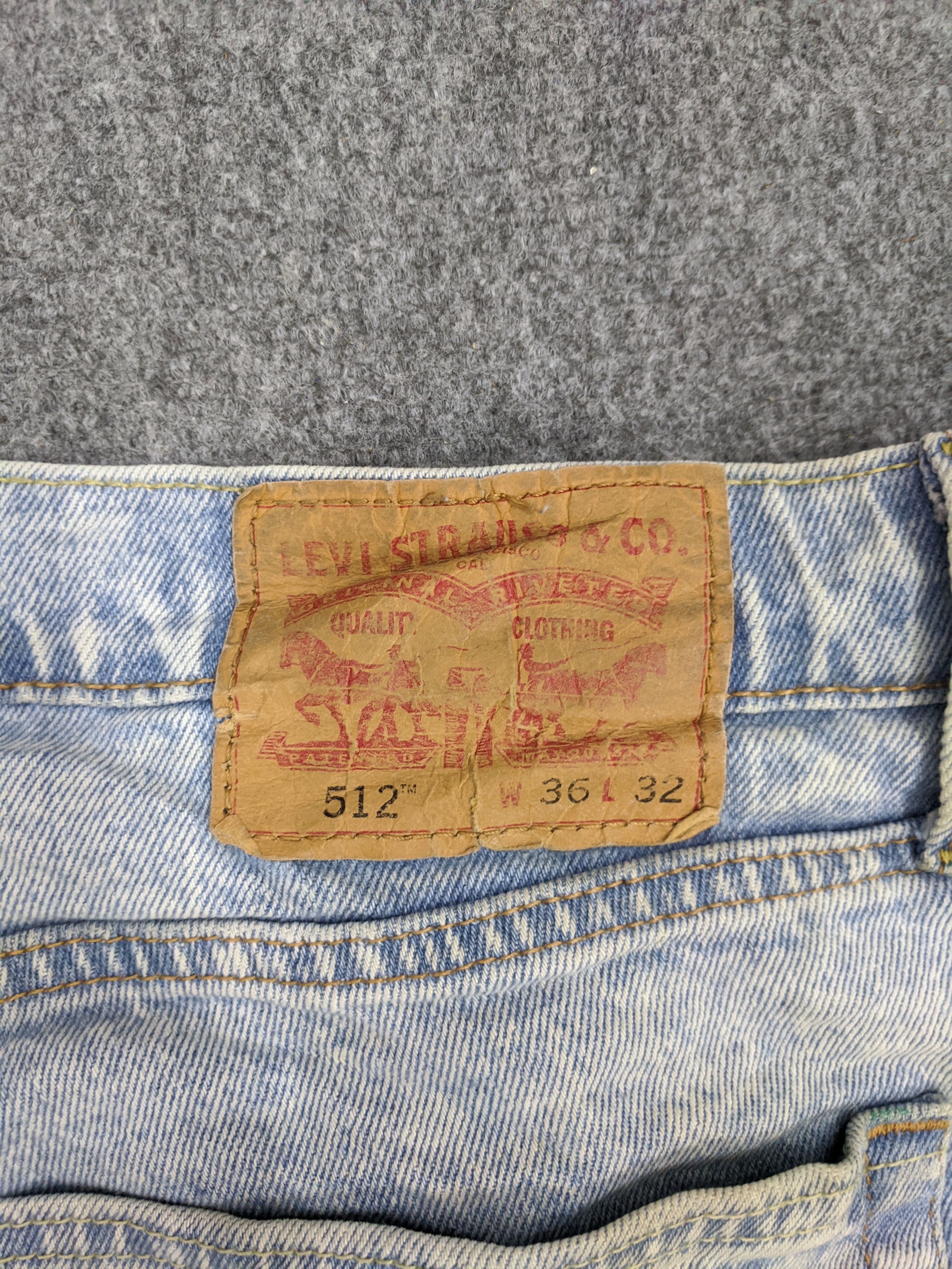 Levi's Vintage Levis 512 Jeans Acid Wash Style DP0852 Size US 39 - 5 Thumbnail