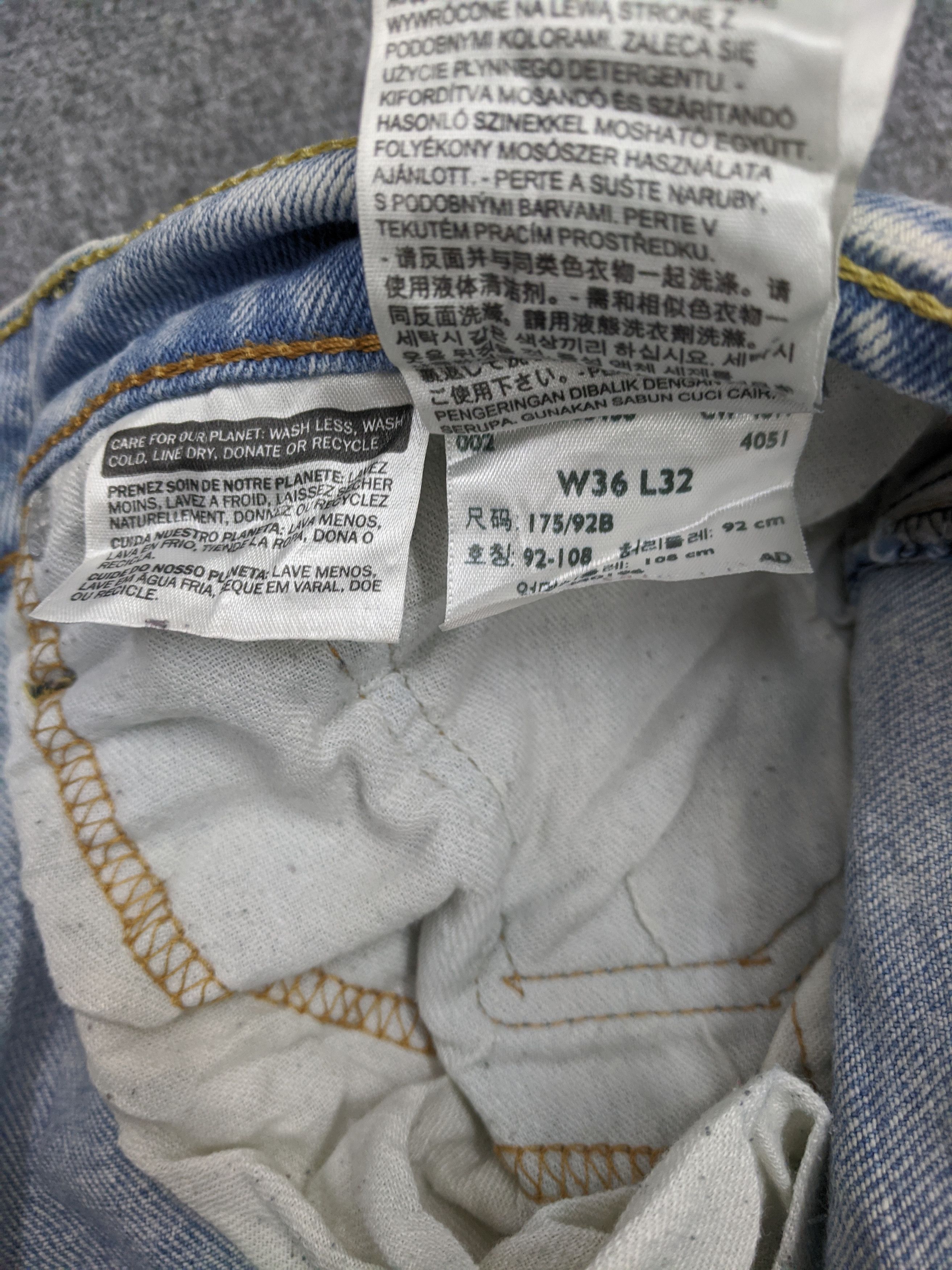 Levi's Vintage Levis 512 Jeans Acid Wash Style DP0852 Size US 39 - 6 Thumbnail